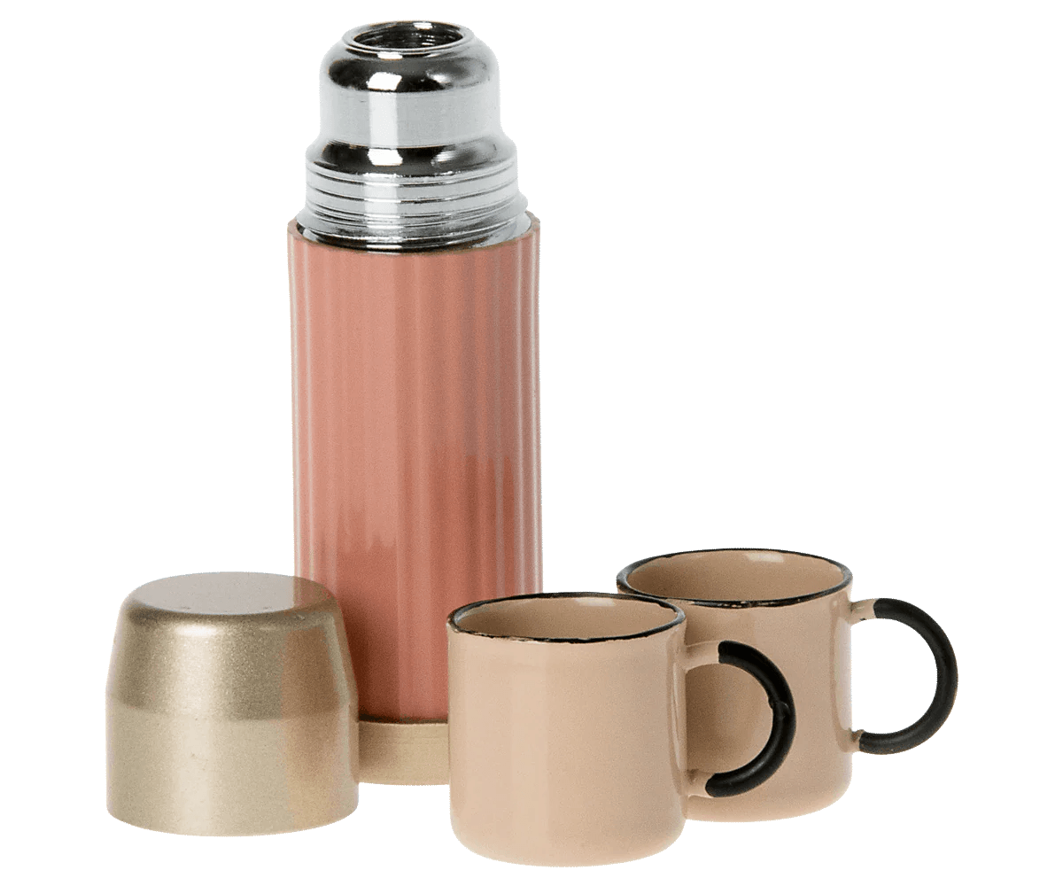Akcesoria - Thermos and cups - Soft coral - L’enfant