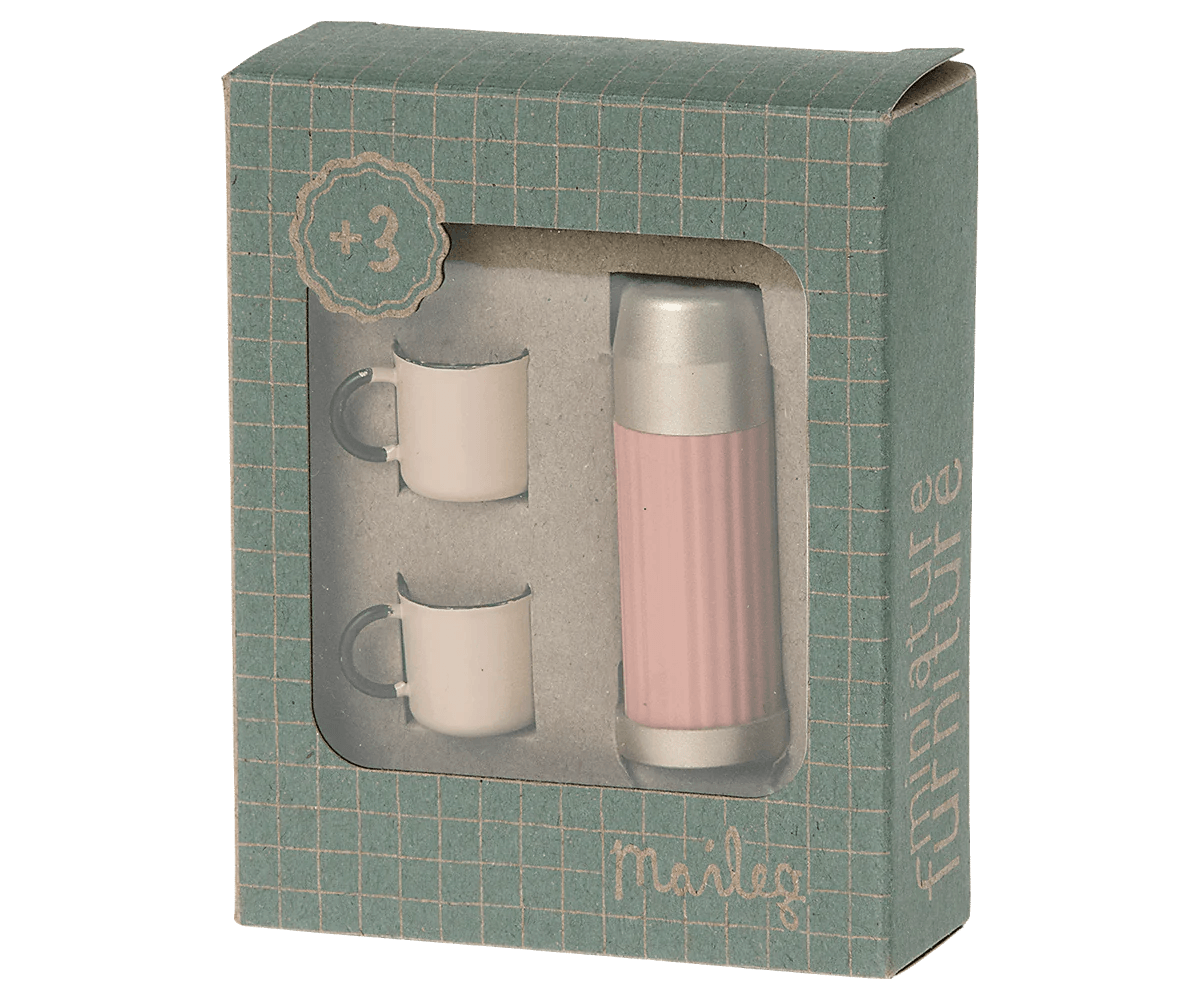Akcesoria - Thermos and cups - Soft coral - L’enfant