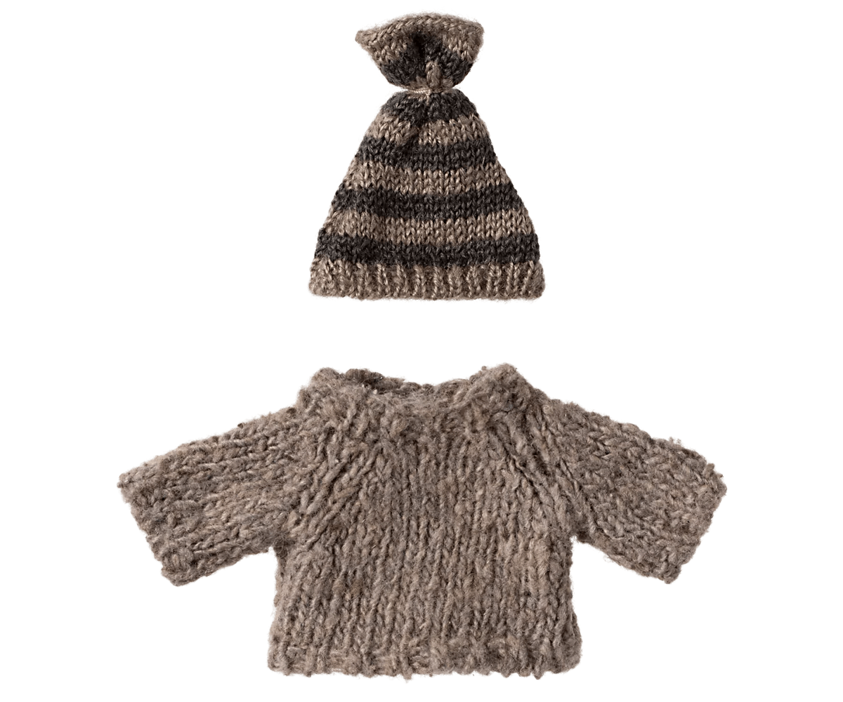 Ubranko myszki - Knitted sweater and hat, Big brother mouse - L’enfant