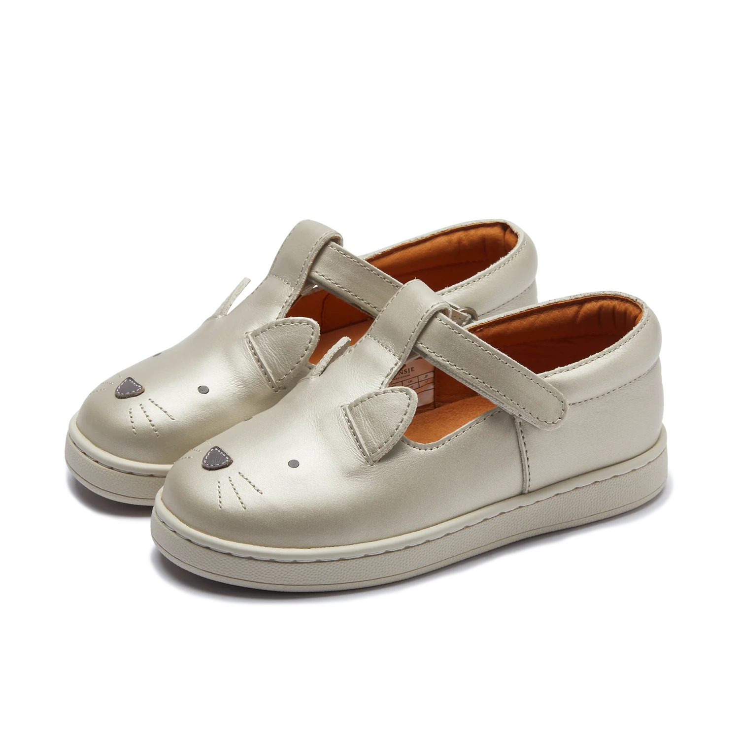 Buty Esterre Cat - Off White Metallic Leather