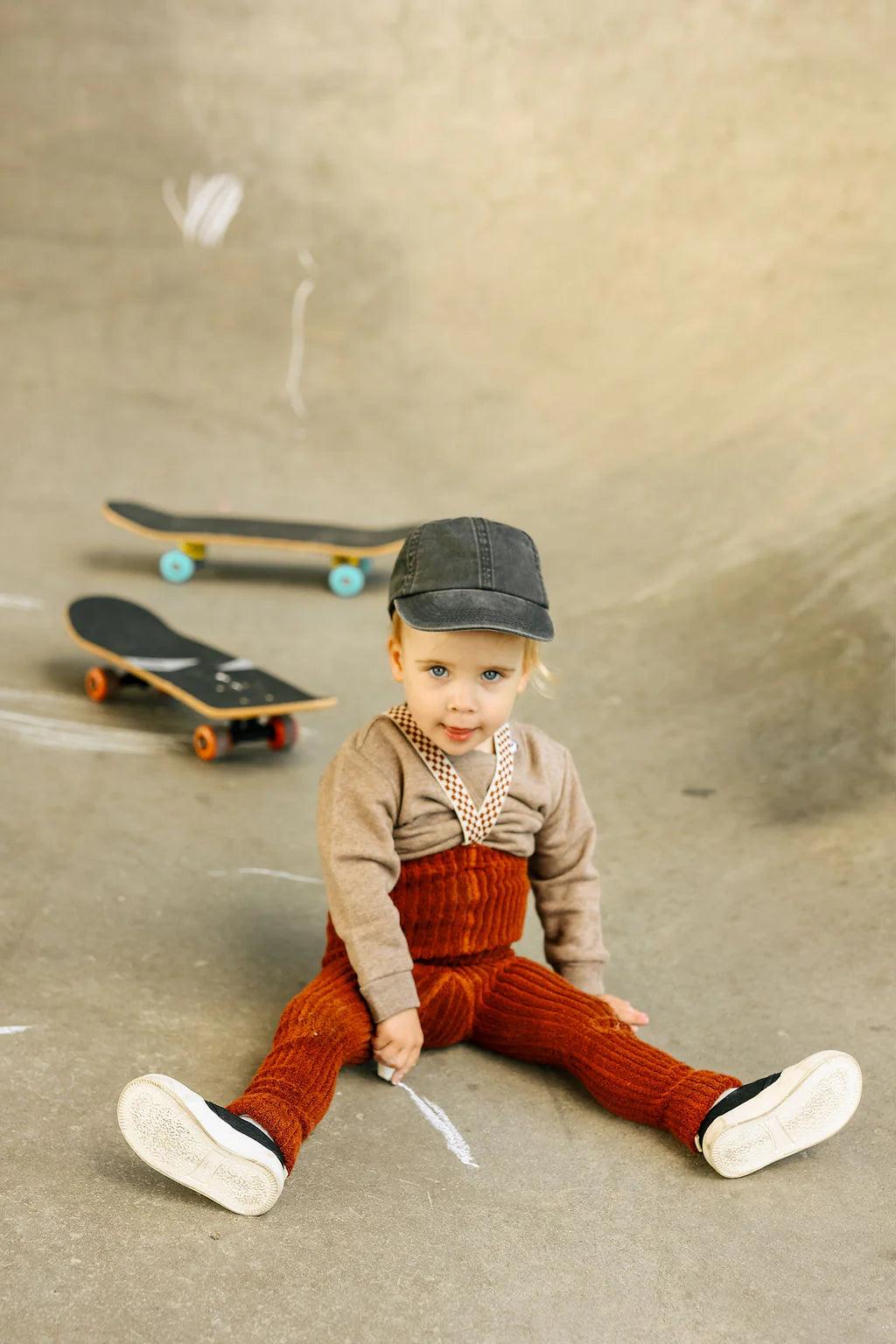 Legginsy Granny Teddy - Cinnamon Checked - L’enfant