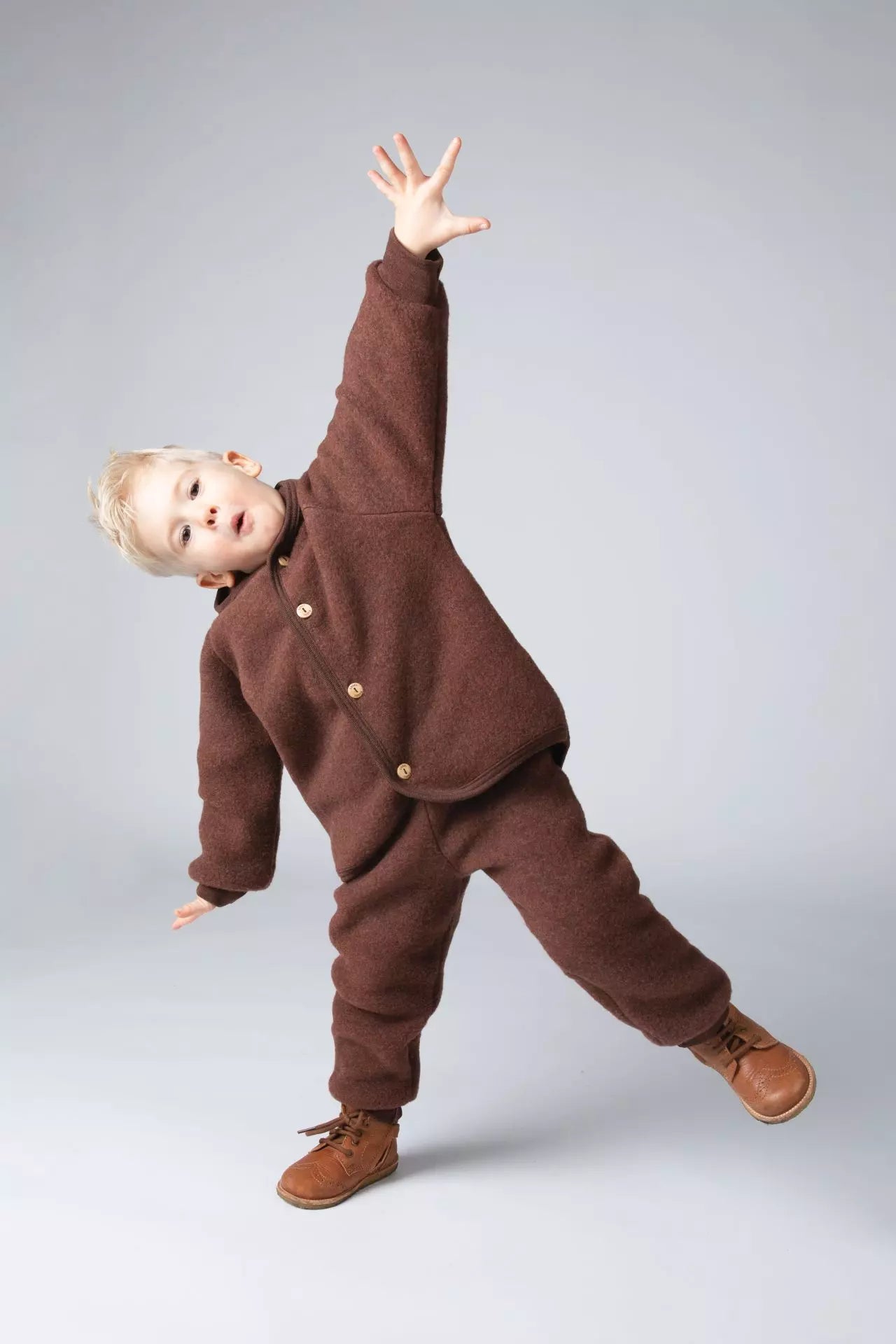 Kurtka z wełny merino cinnamon