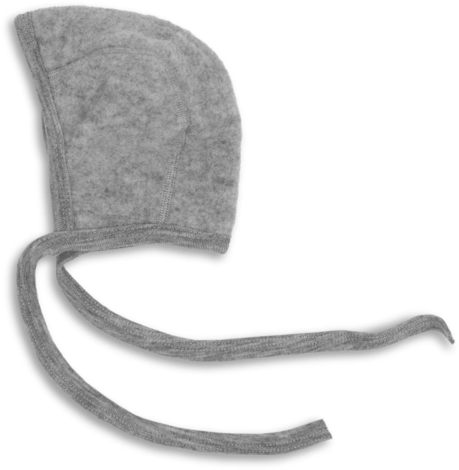 Bonetka z wełny merino - grey