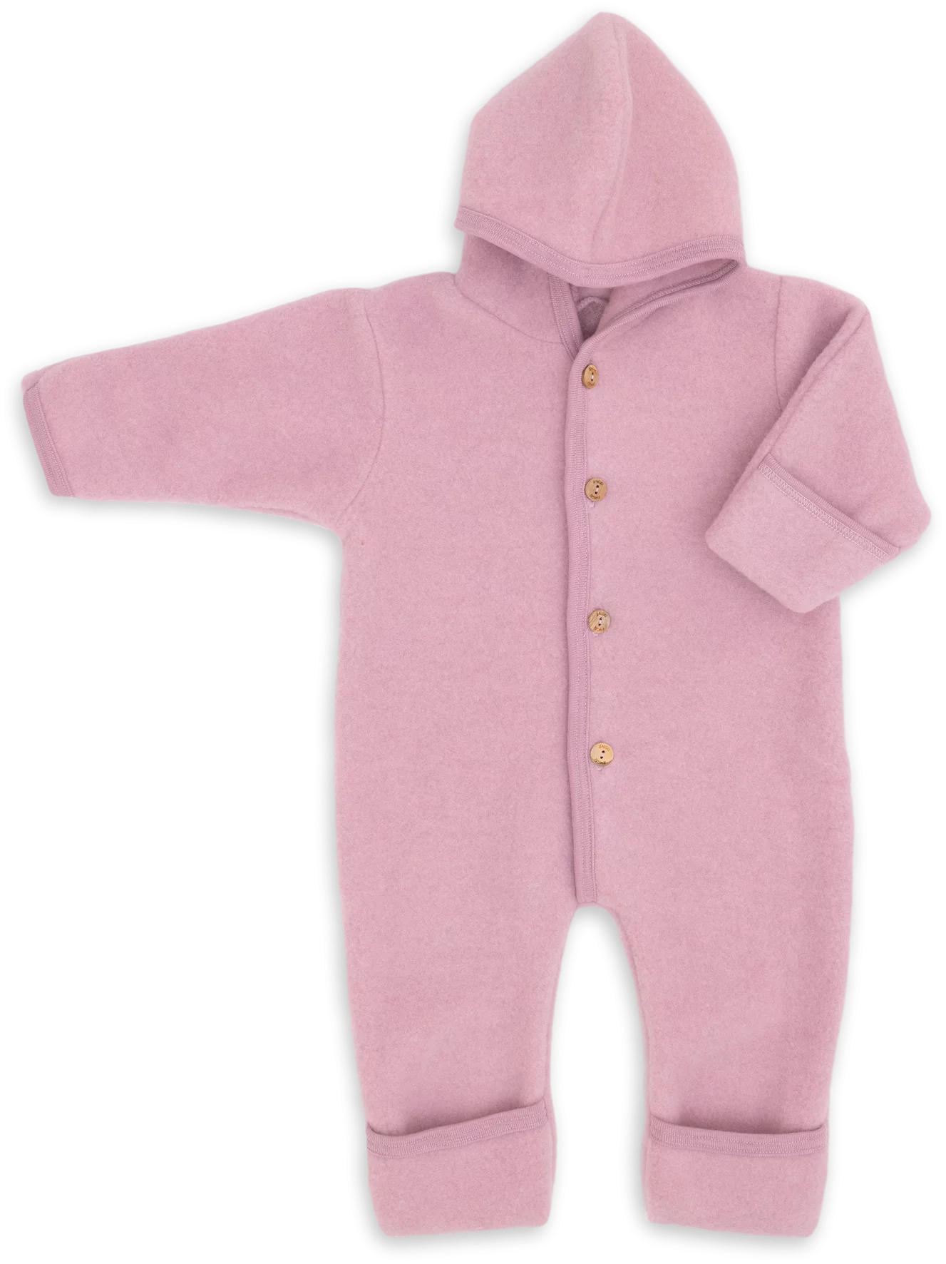 Kombinezon z wełny merino rose