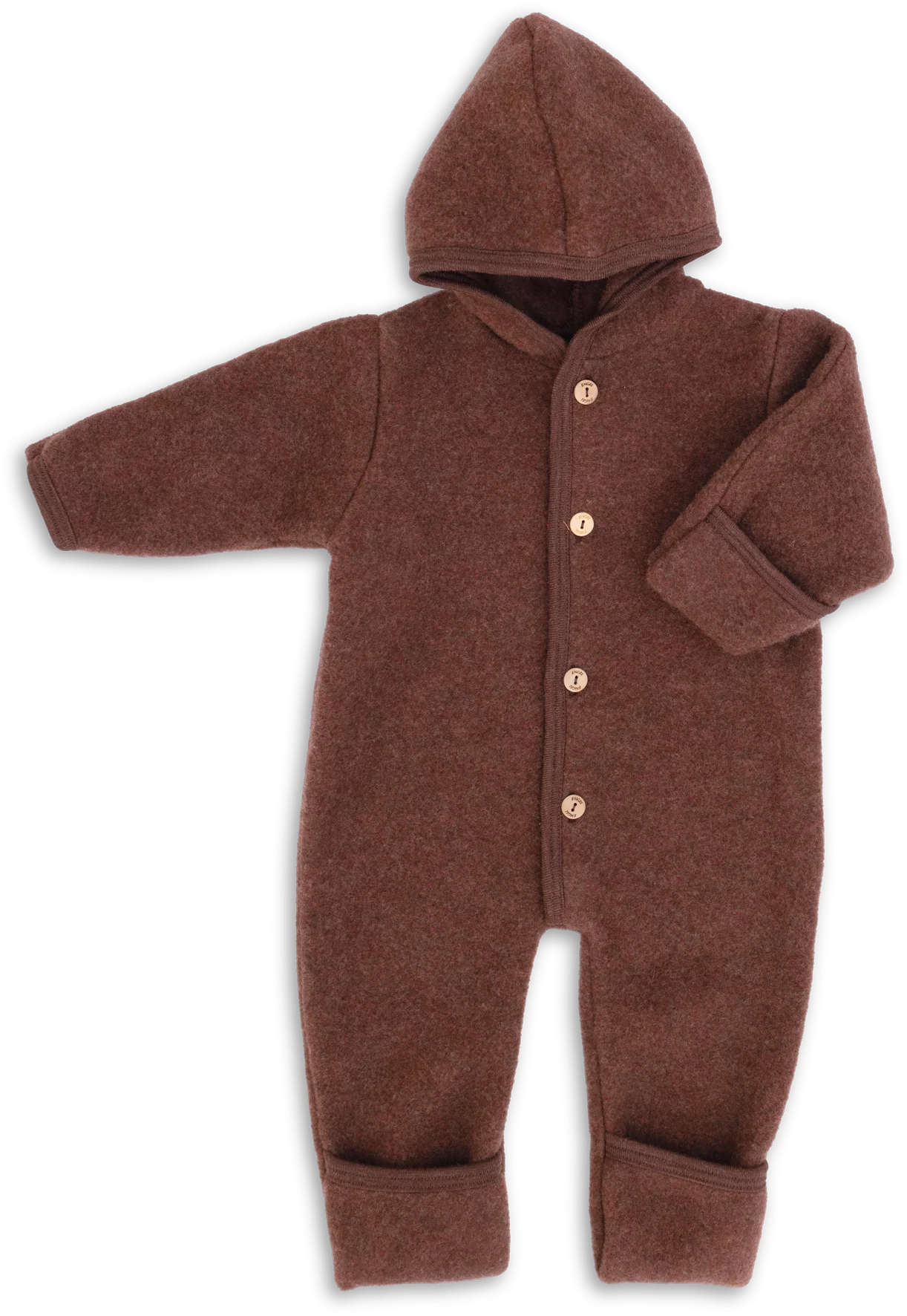 Kombinezon z wełny merino cinnamon