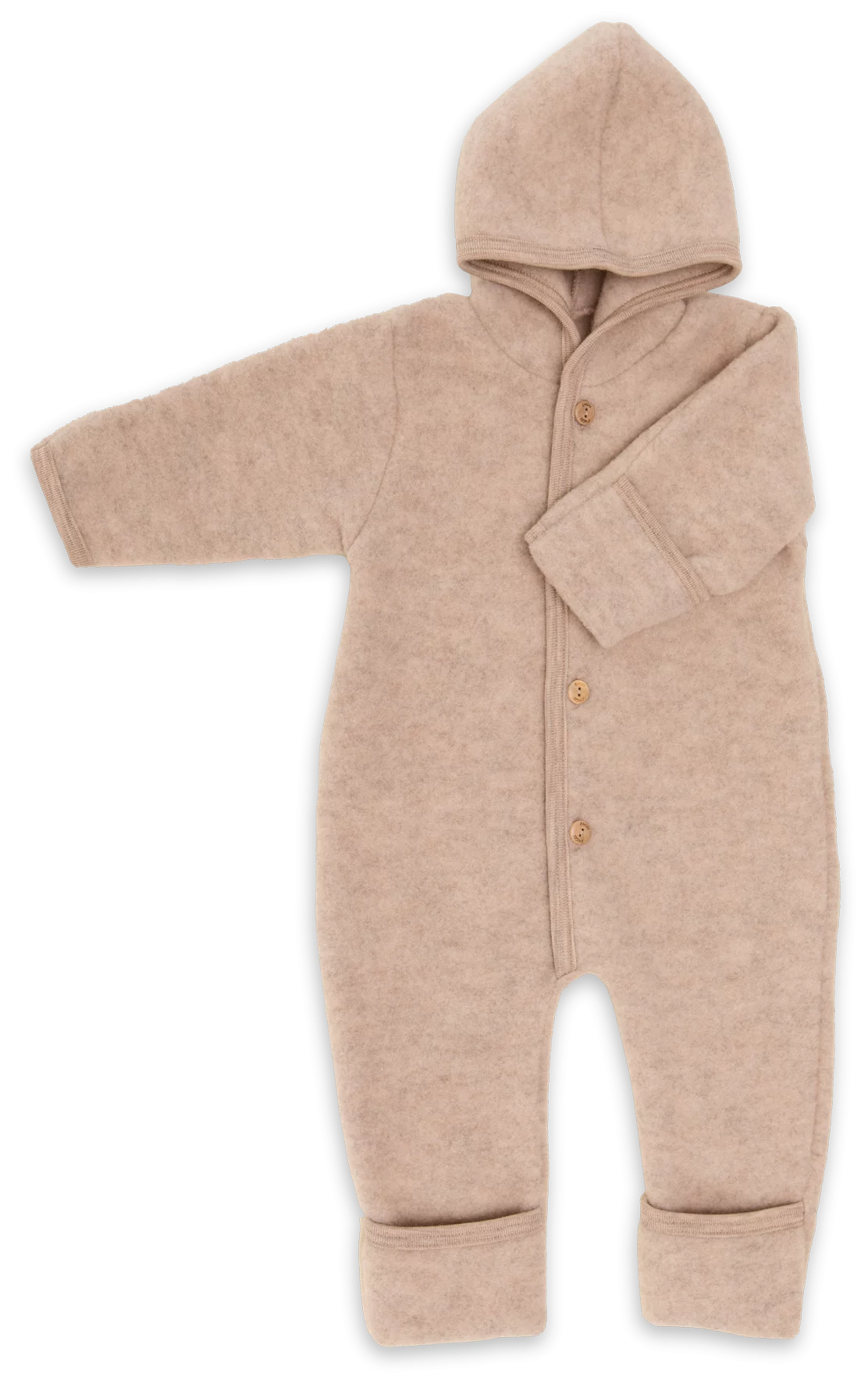 Kombinezon z wełny merino sand