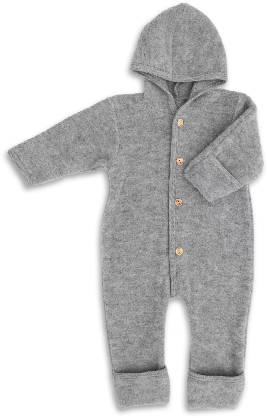 Kombinezon z wełny merino grey