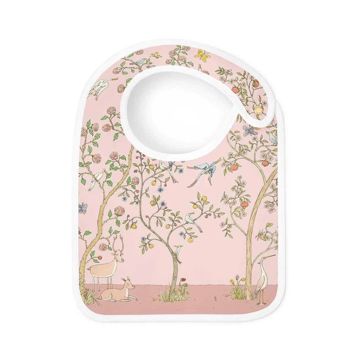 Śliniak Satin bib - In Bloom Pink - L’enfant