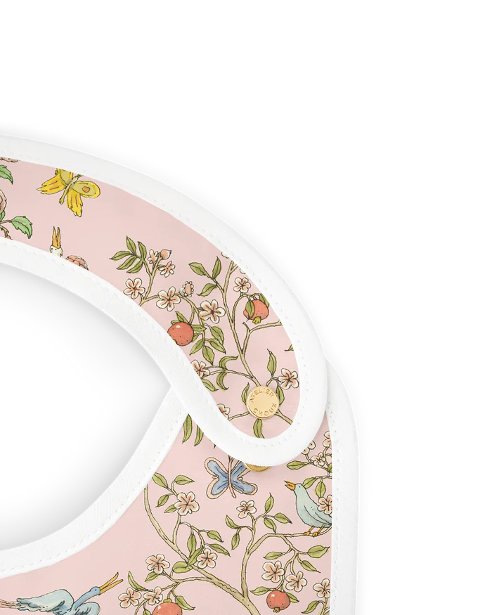Zestaw prezentowy - Carré & Satin Bib Set - In Bloom Pink