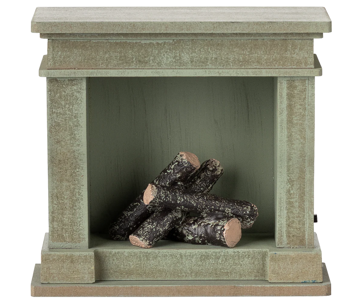 Kominek - Fireplace, Miniature - Dusty green