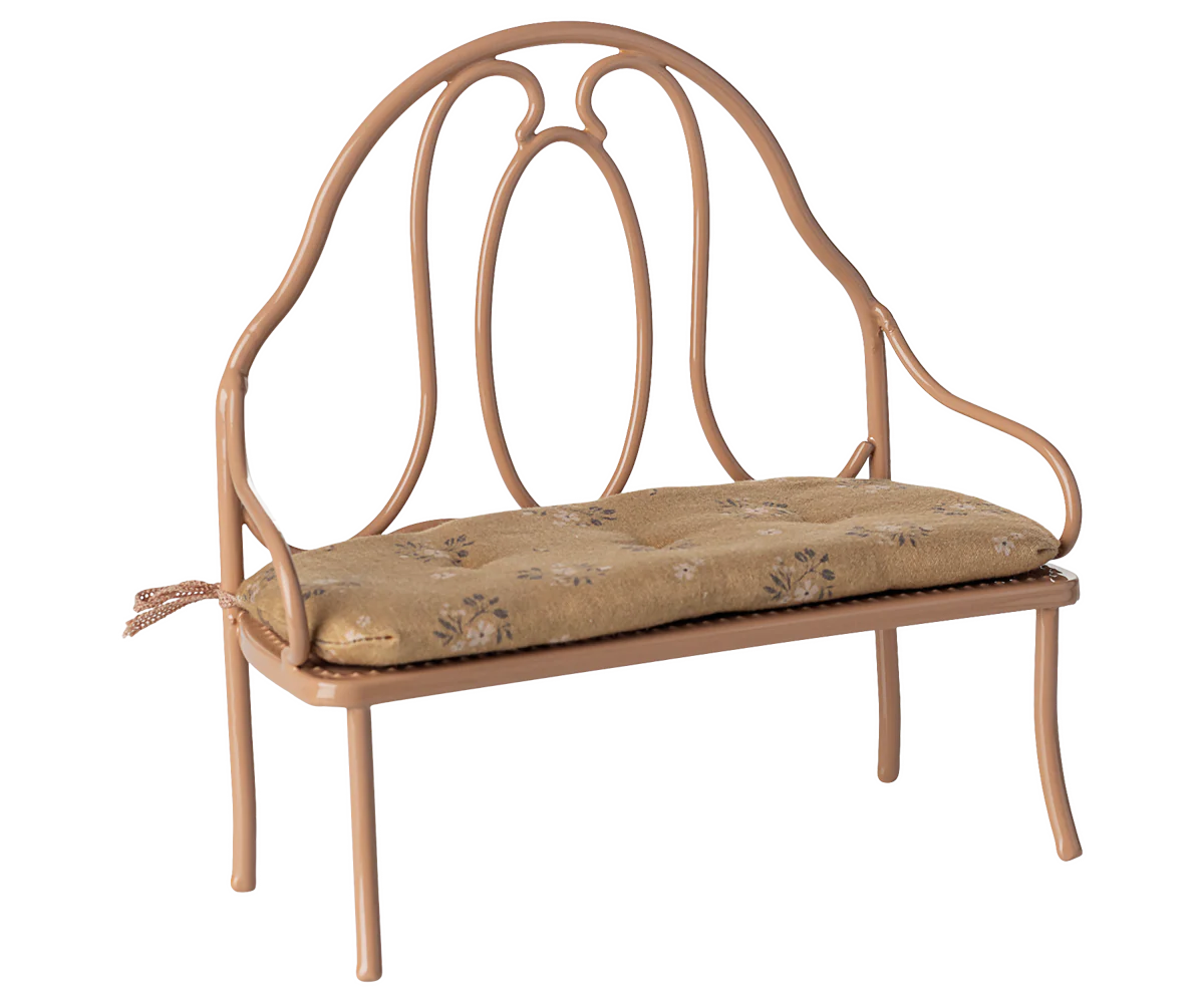 Ławka Vintage bench, Mini - Dark powder