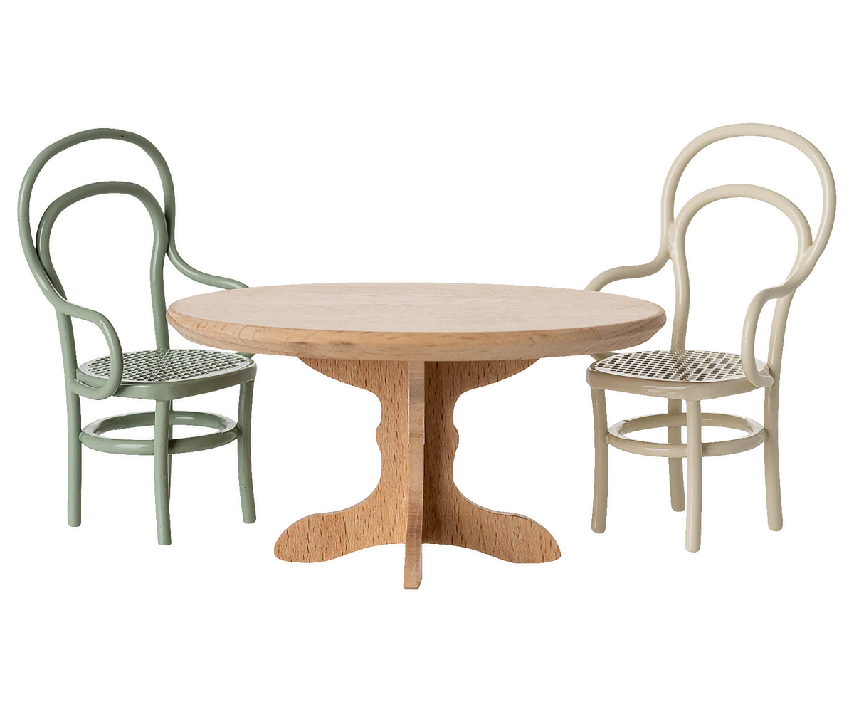 Stół jadalniany - Oval dining table, Mouse - Nature