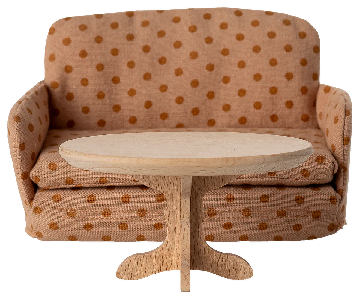 Stolik kawowy - Oval coffee table, Mouse - Nature