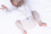 Legginsy z bawełny organicznej z szelkami - Cream Blend - L’enfant