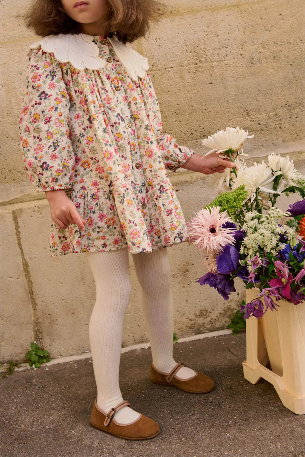 Sukienka Heidi - Cream Wild Flowers