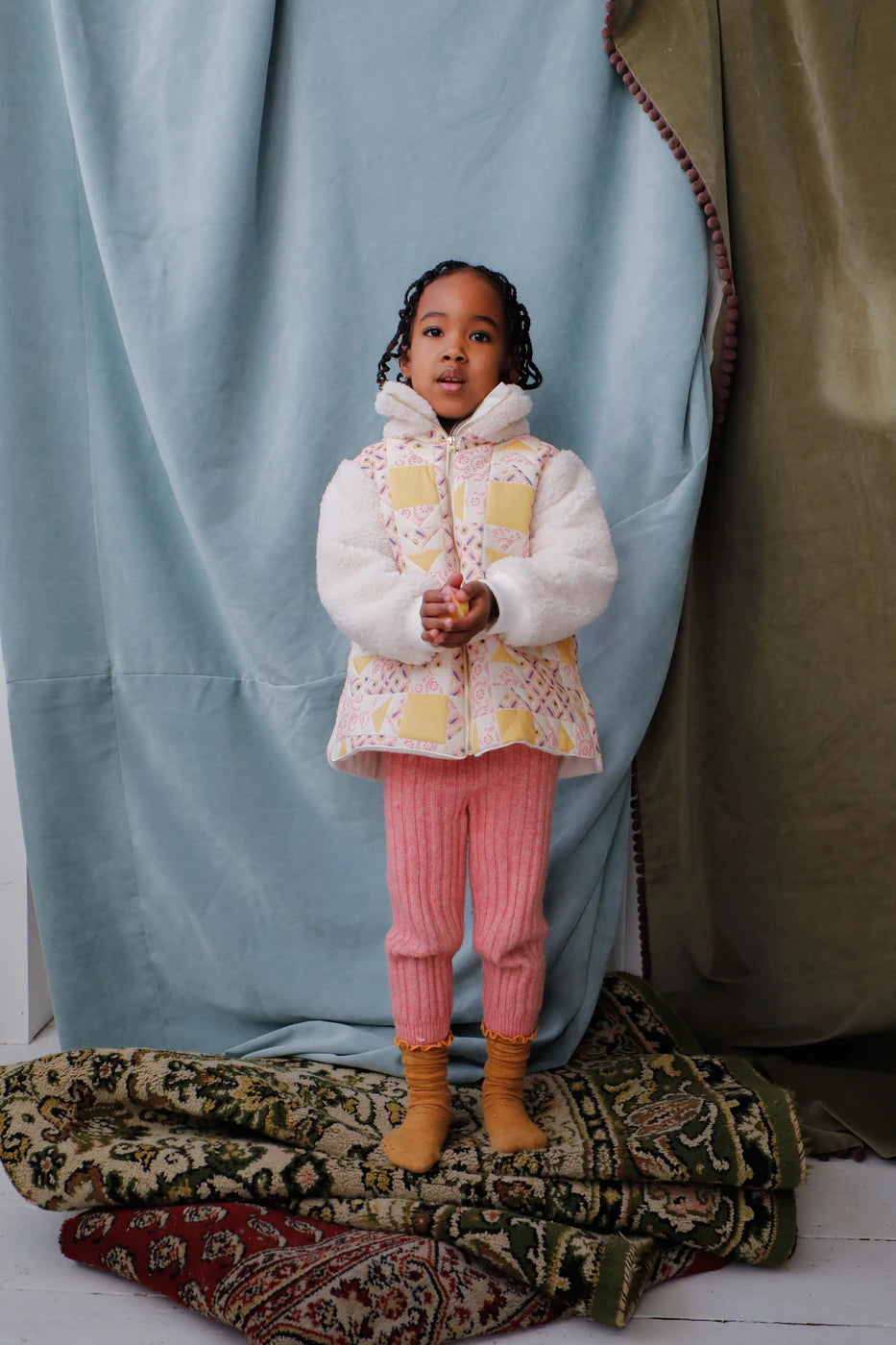 Kurtka Rosa - Cream Patchwork