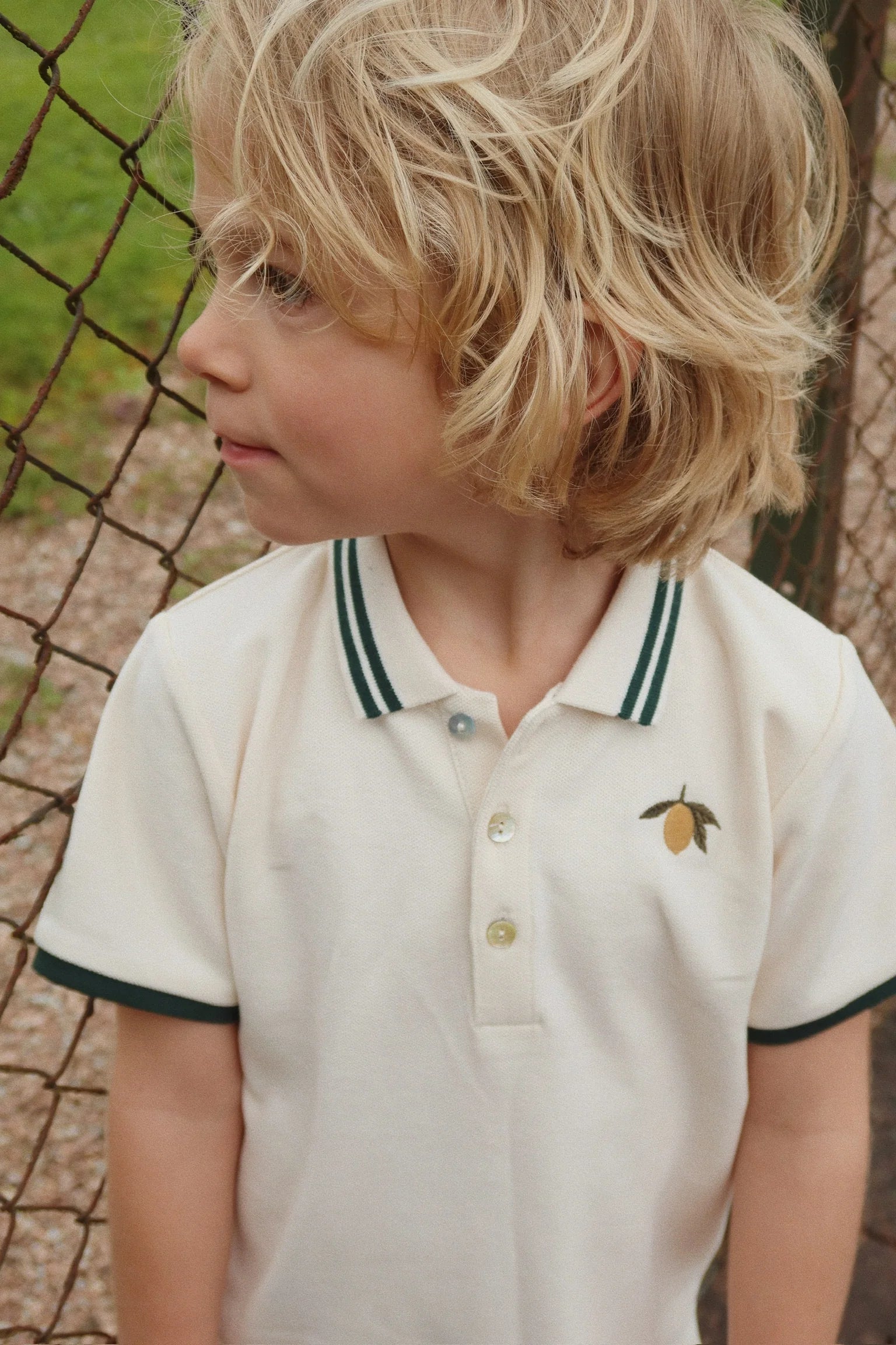 Polo Florian - Antique White - blue