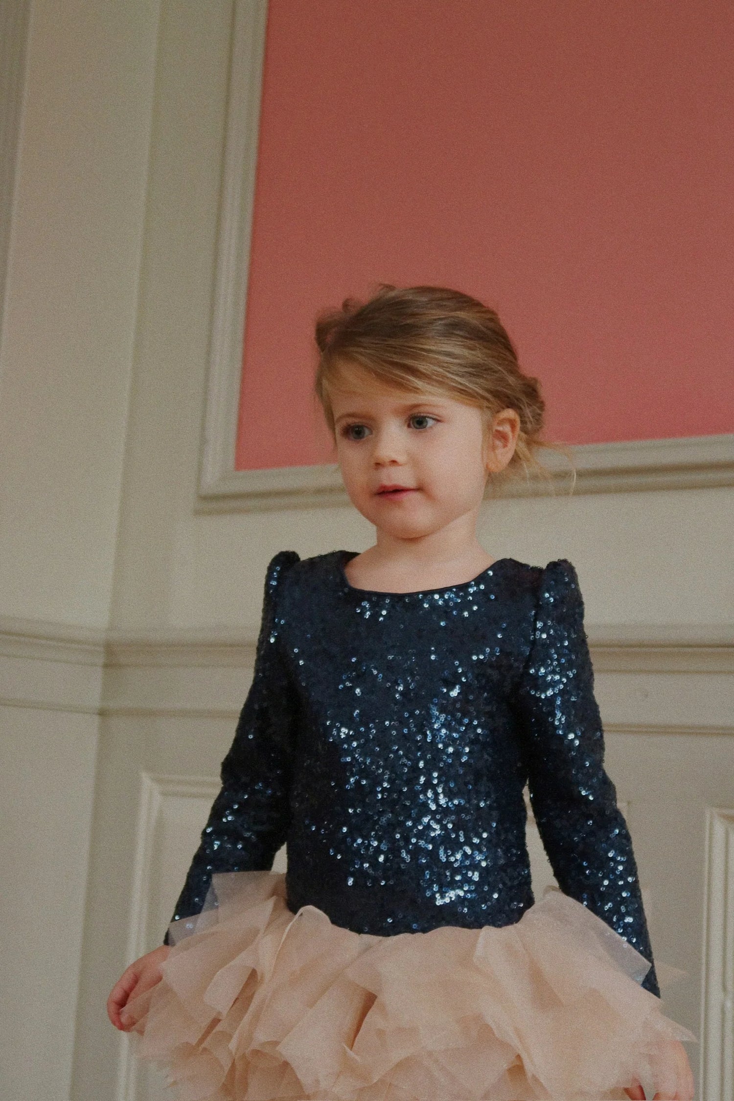 Sukienka Ballerina glitter - dark navy
