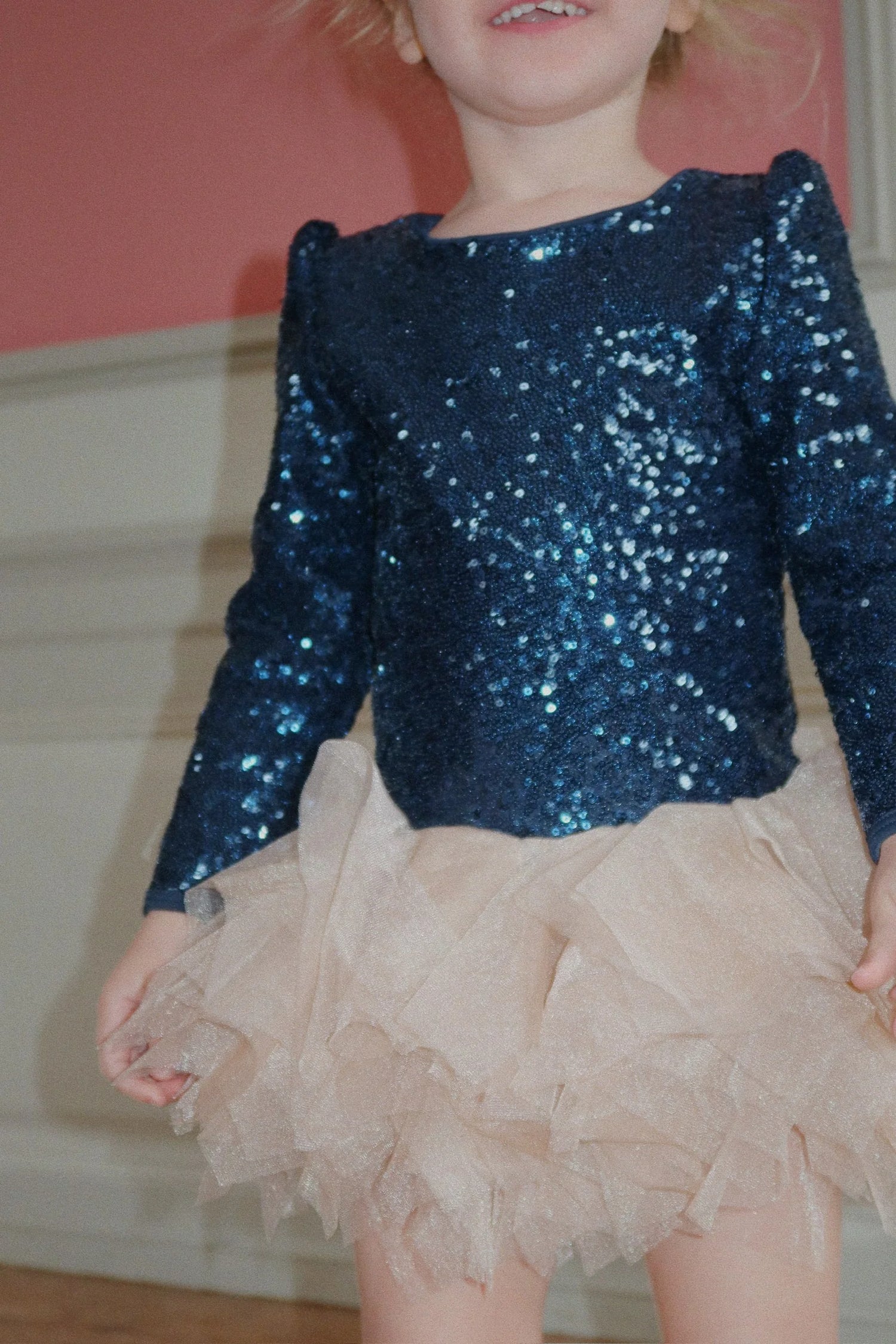 Sukienka Ballerina glitter - dark navy