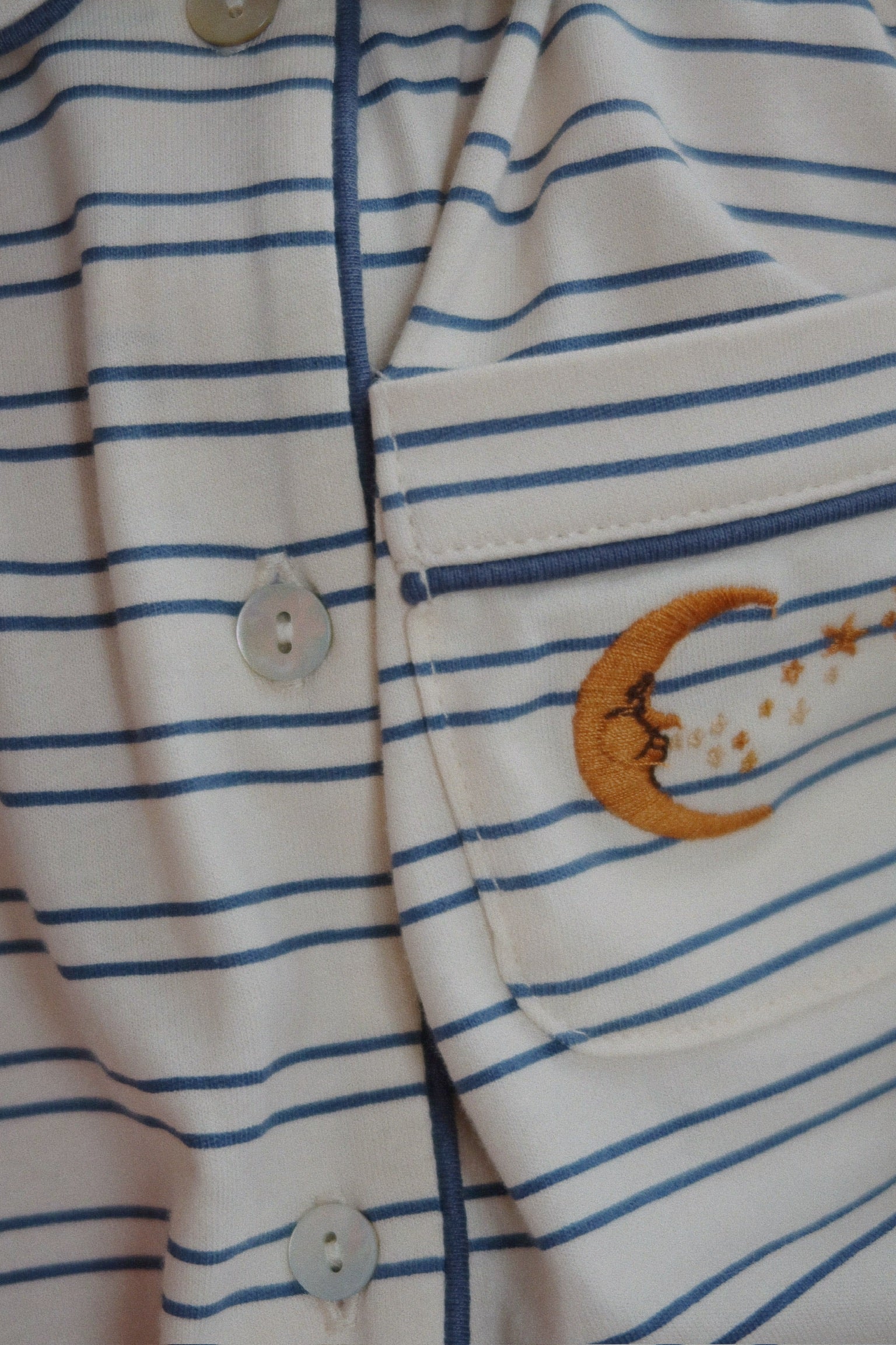 Piżama Pio set - Indigo butter stripe