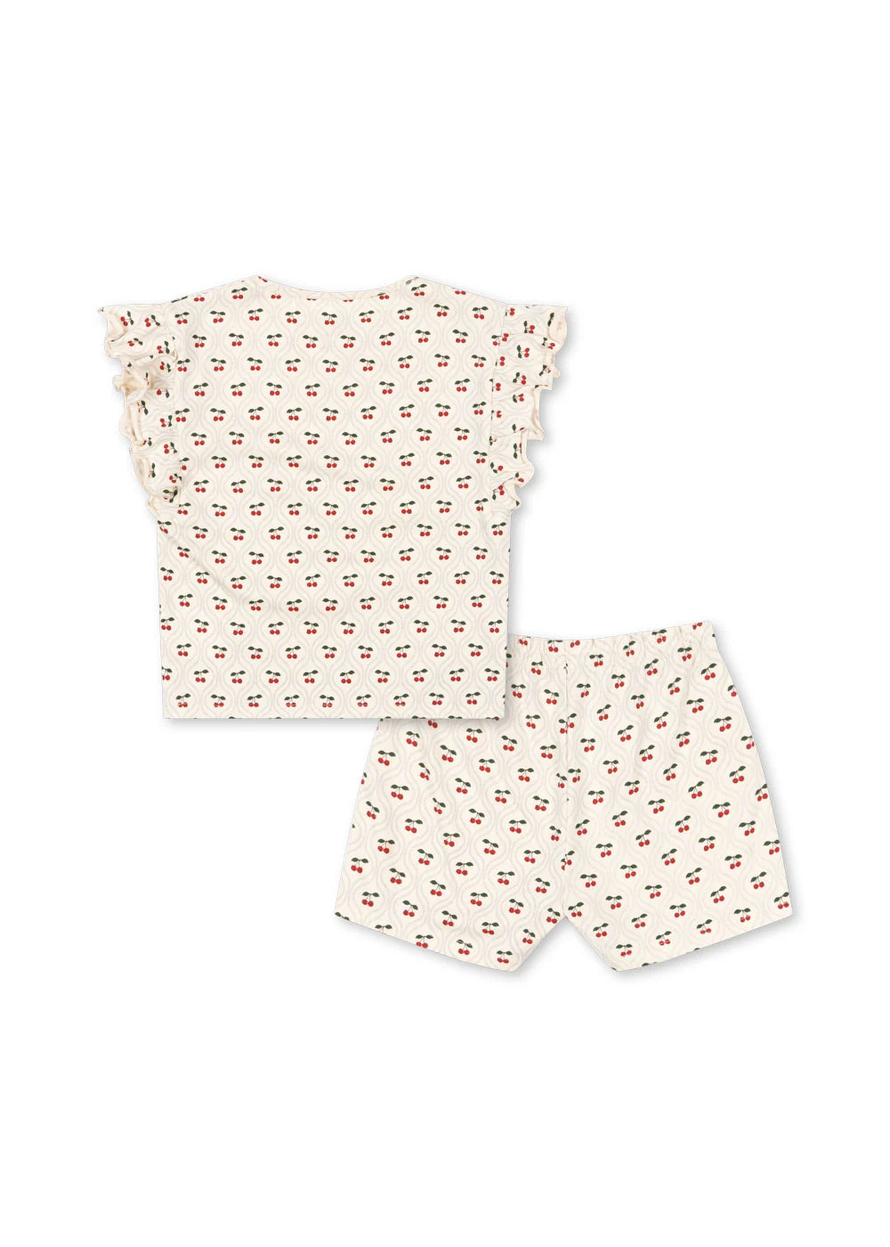 Zestaw lin frill - Cherry Motif