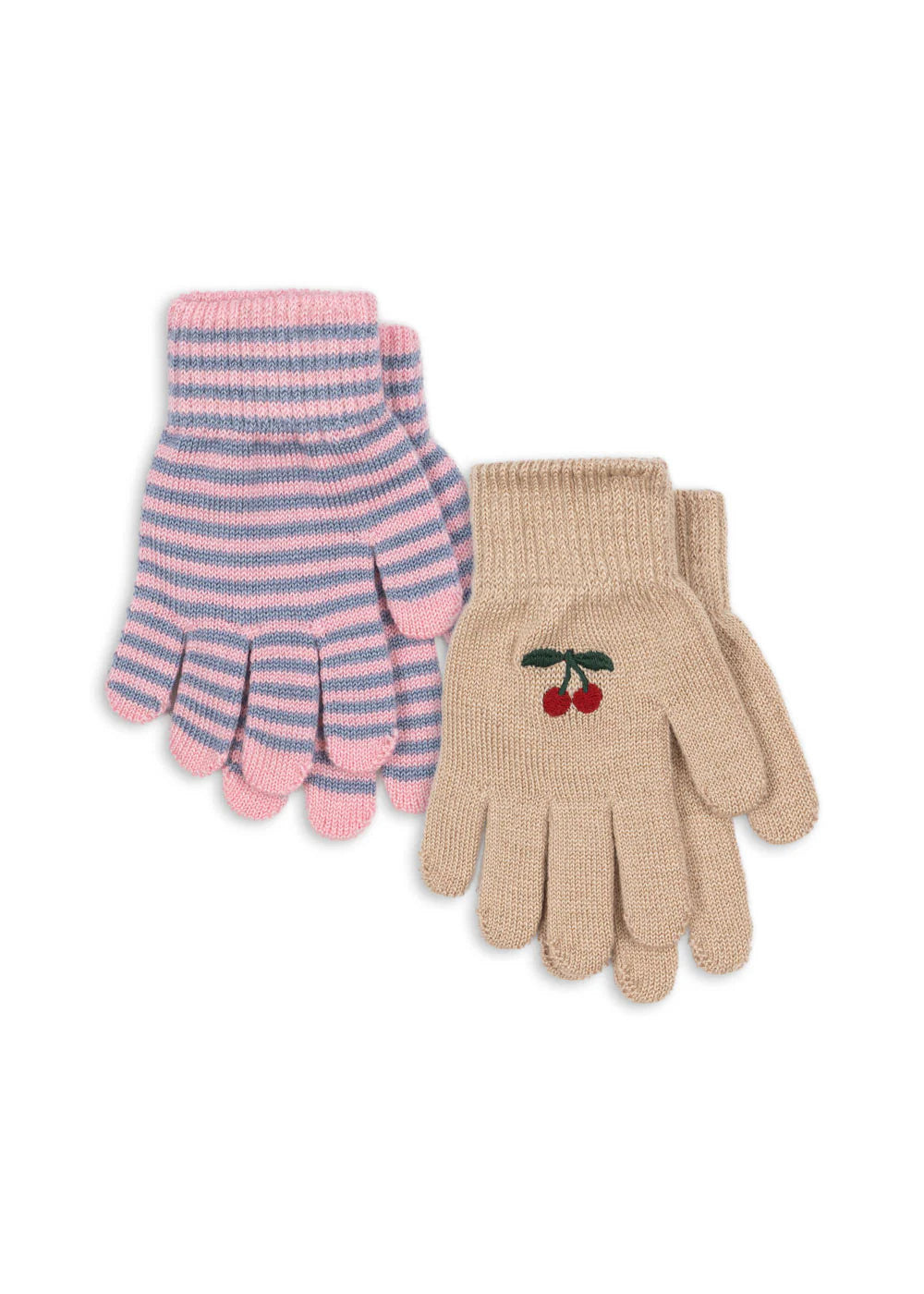 2-pak rękawiczek Filla - Cherry/Stripe