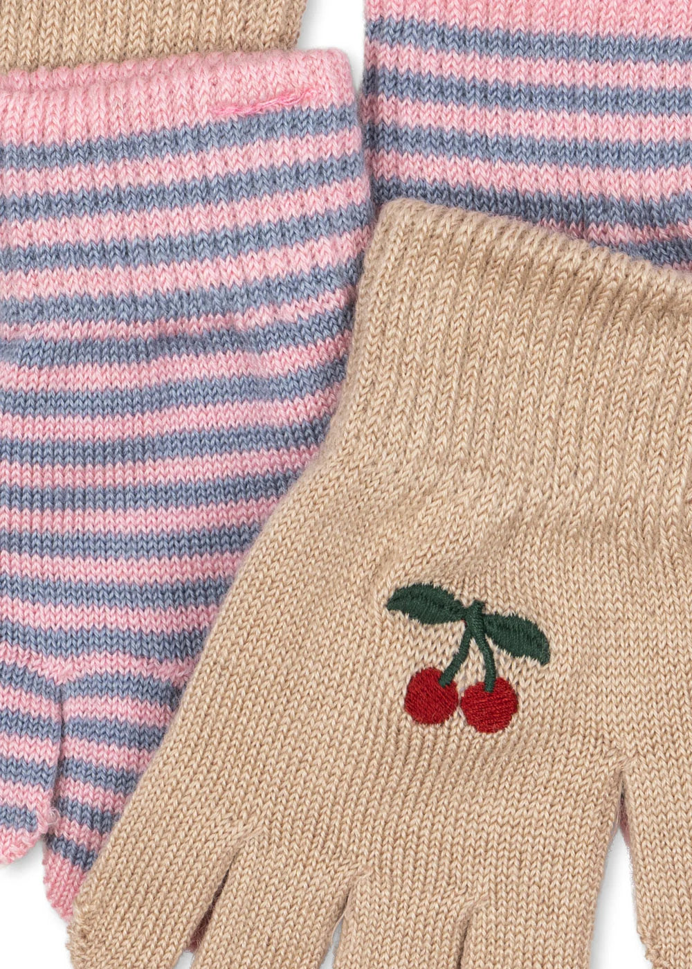 2-pak rękawiczek Filla - Cherry/Stripe