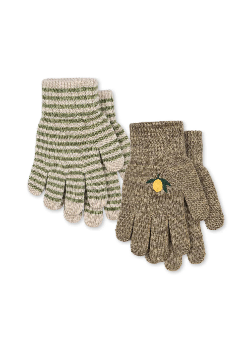 2-pak rękawiczek Filla - Lemon/Stripe