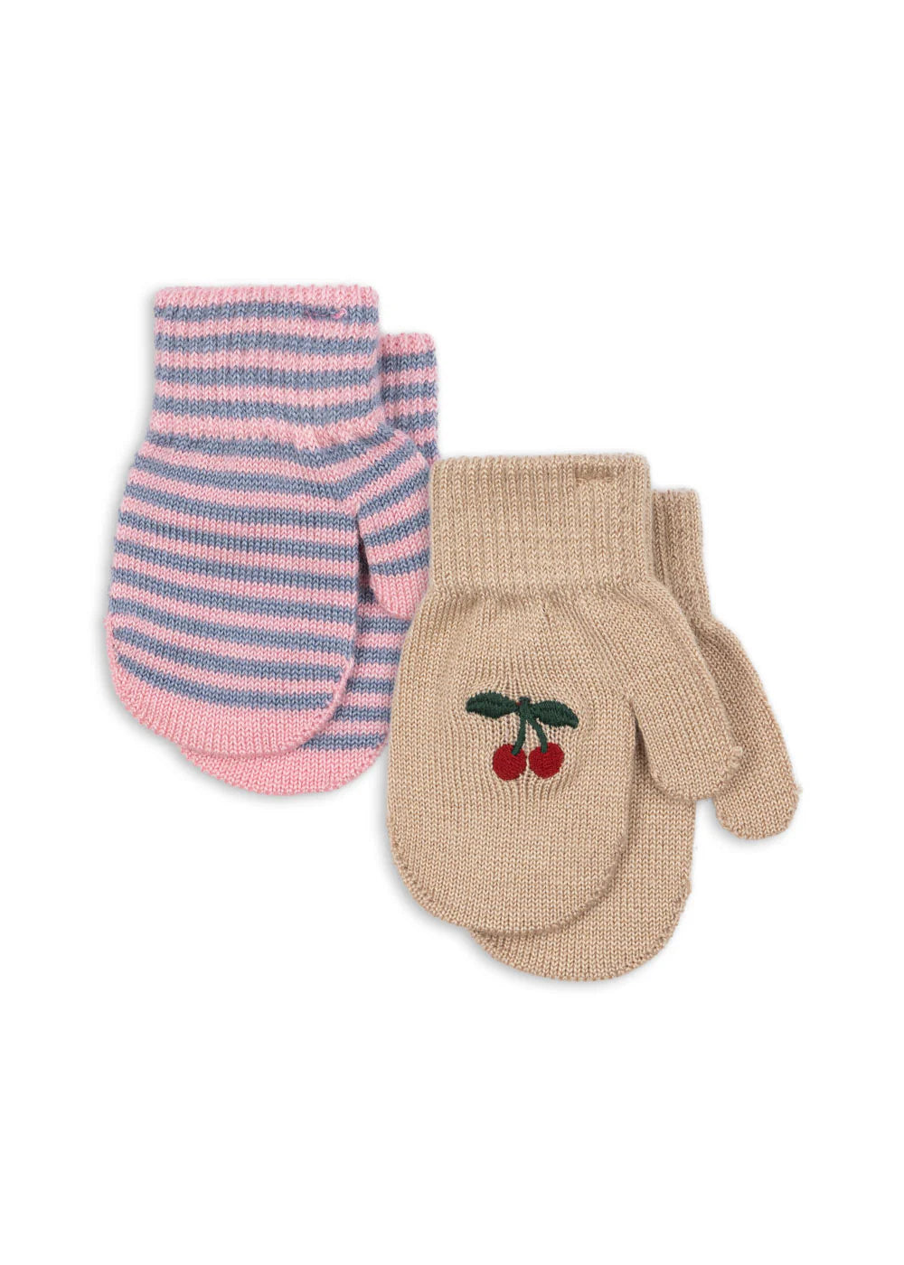 2-pak rękawiczki jednopalczaste - Cherry/Stripe