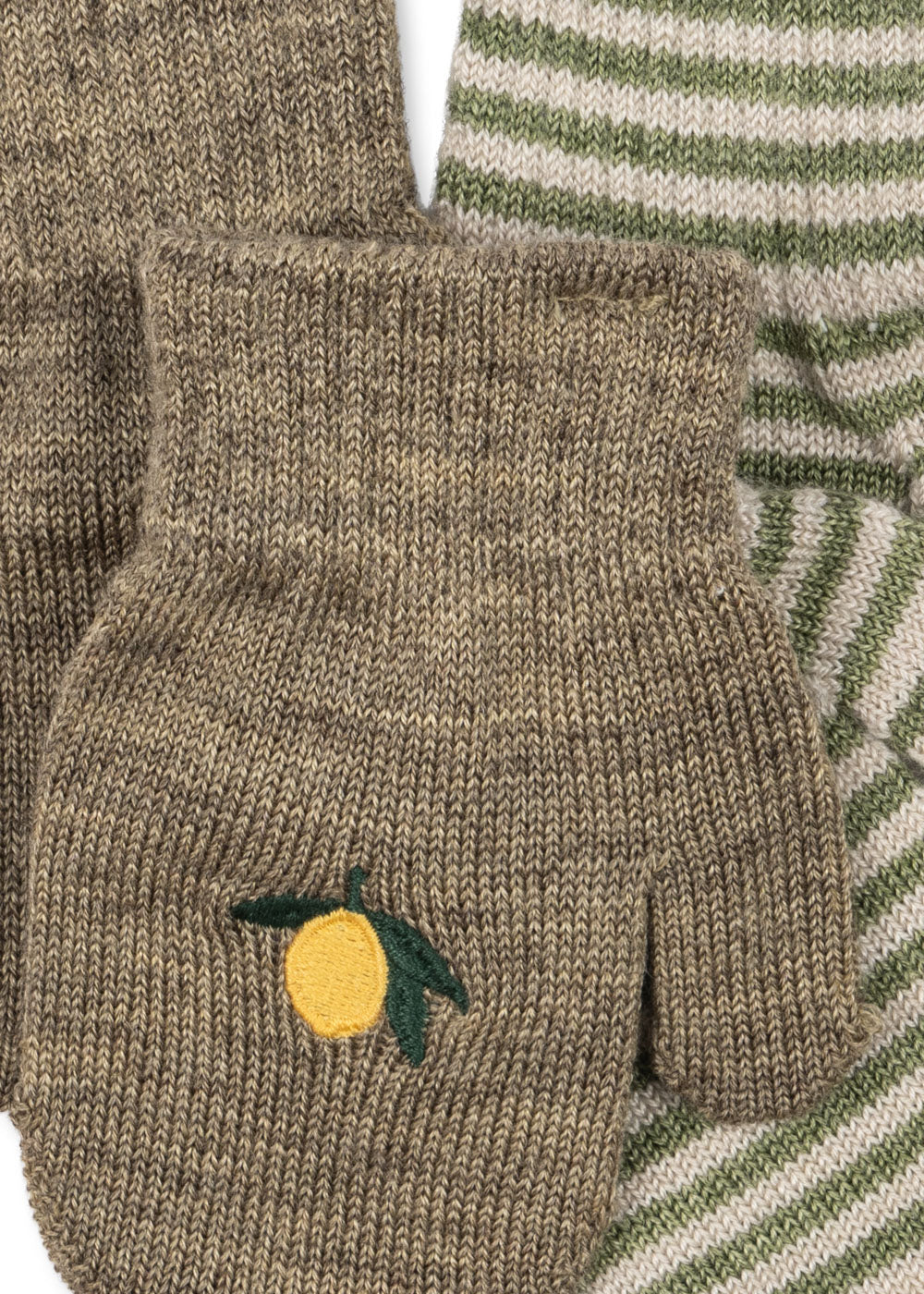 2-pak rękawiczki jednopalczaste - Lemon/Stripe