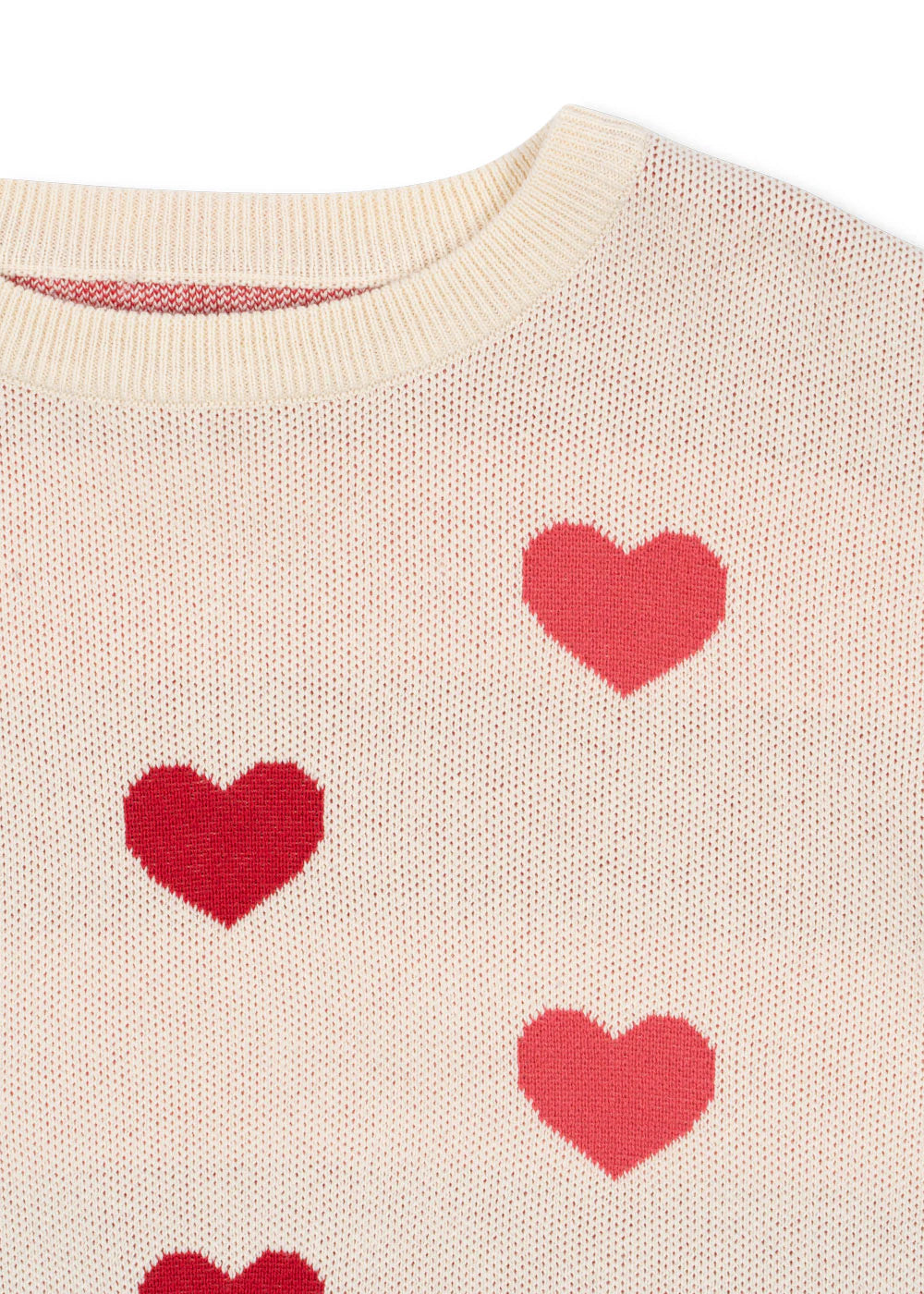 Bluza dzianinowa Lapis - coeur coloré duo pink