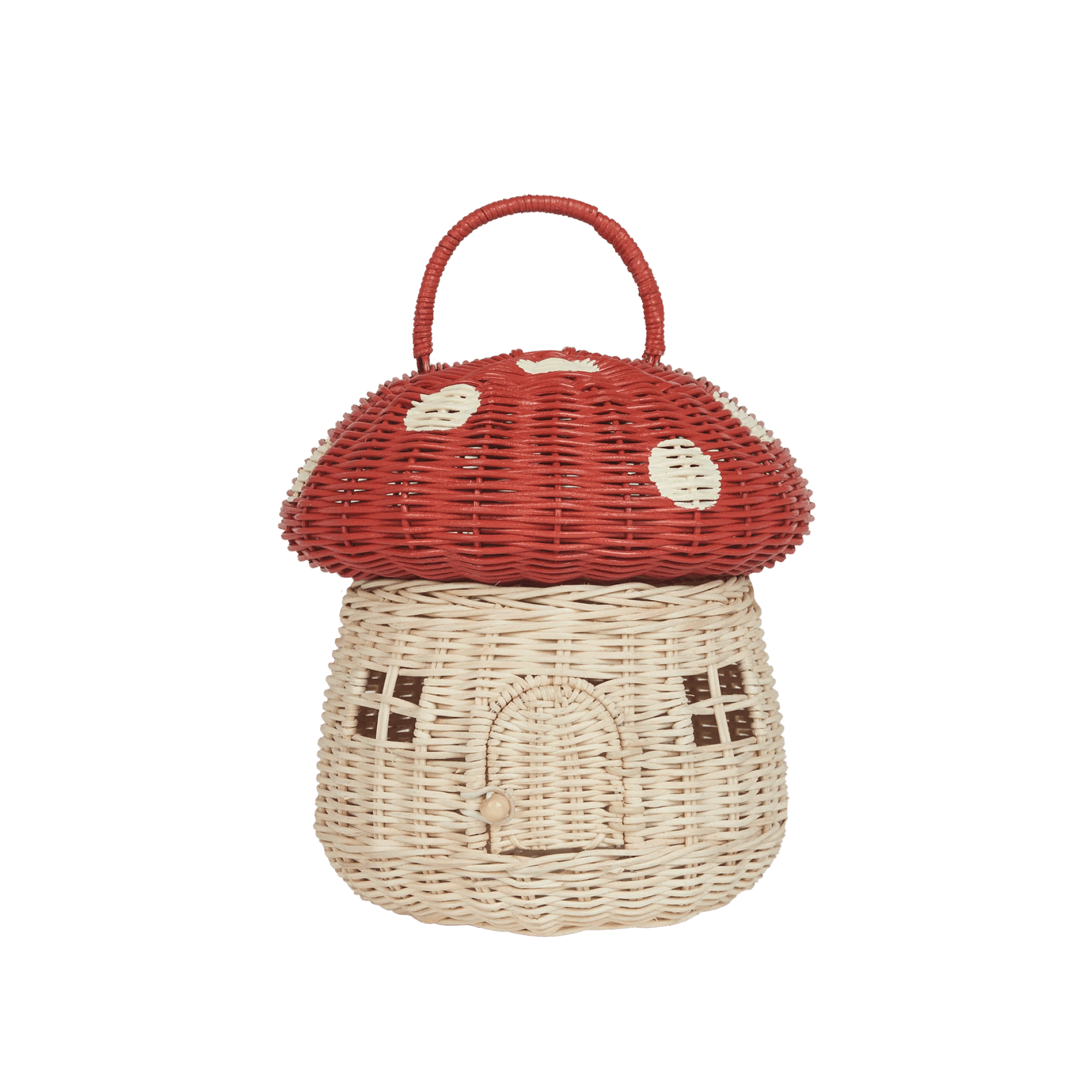 Rattanowy domek grzybek - Red - L’enfant
