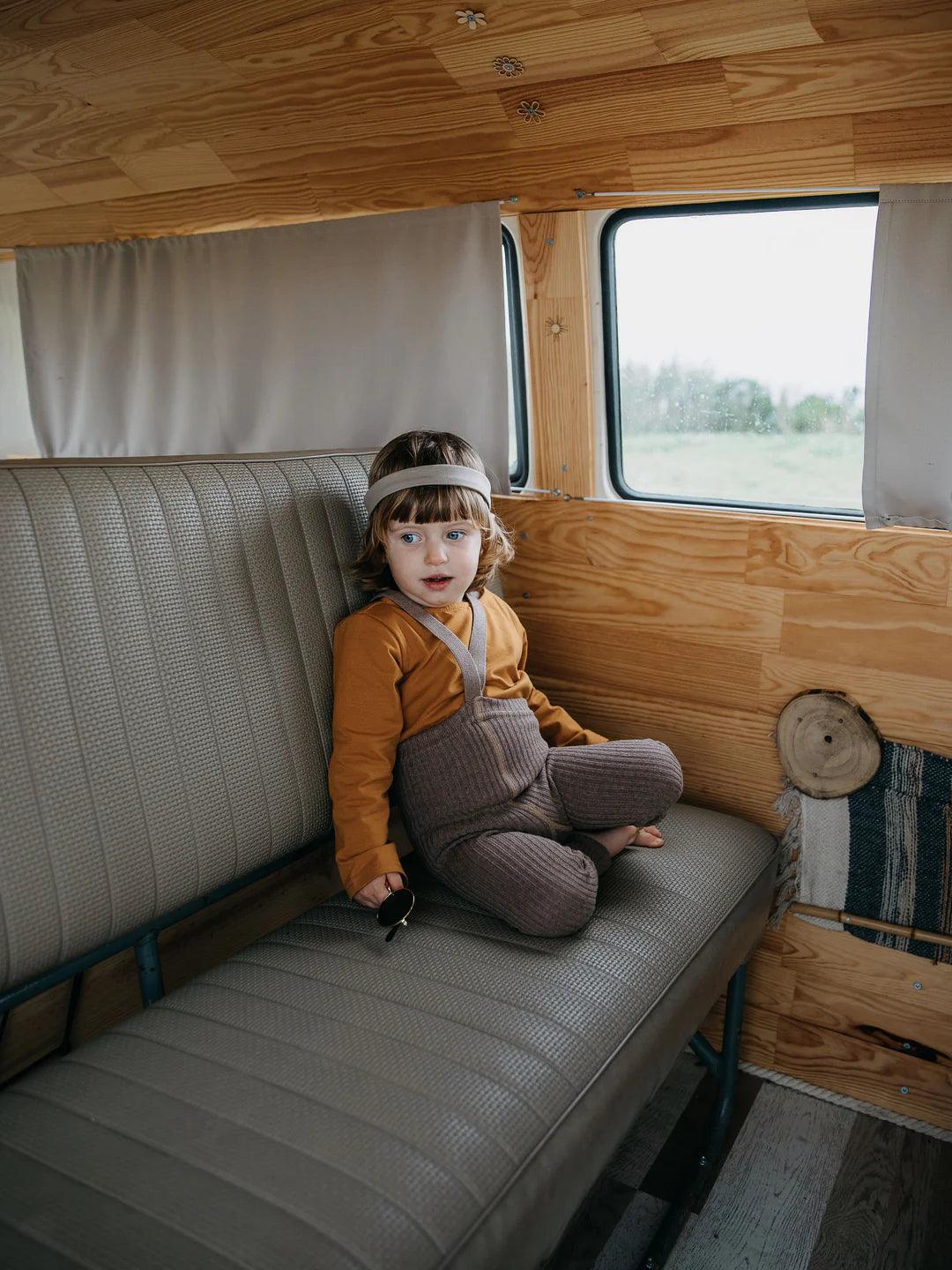 Legginsy z bawełny organicznej Hippy - Cocoa Blend - L’enfant