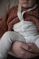 Rajstopy z bawełny organiczne Hippy - Cream Blend - L’enfant
