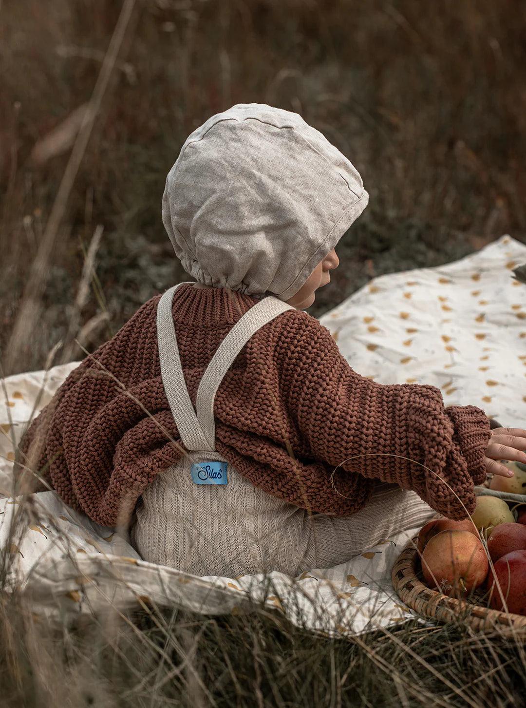 Rajstopy z bawełny organiczne Hippy - Cream Blend - L’enfant