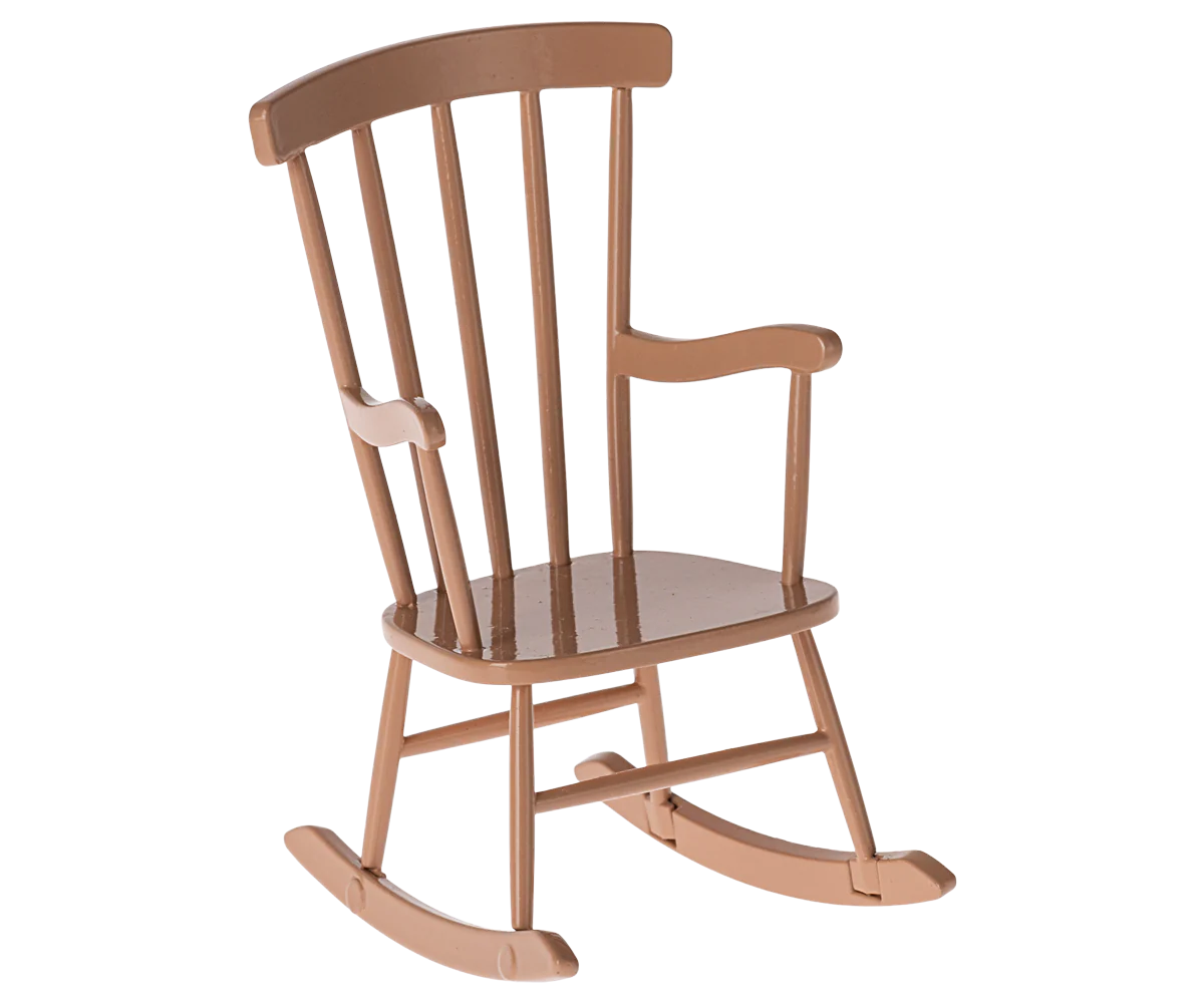 Akcesoria dla lalek - Rocking chair, Mouse - Dark powder