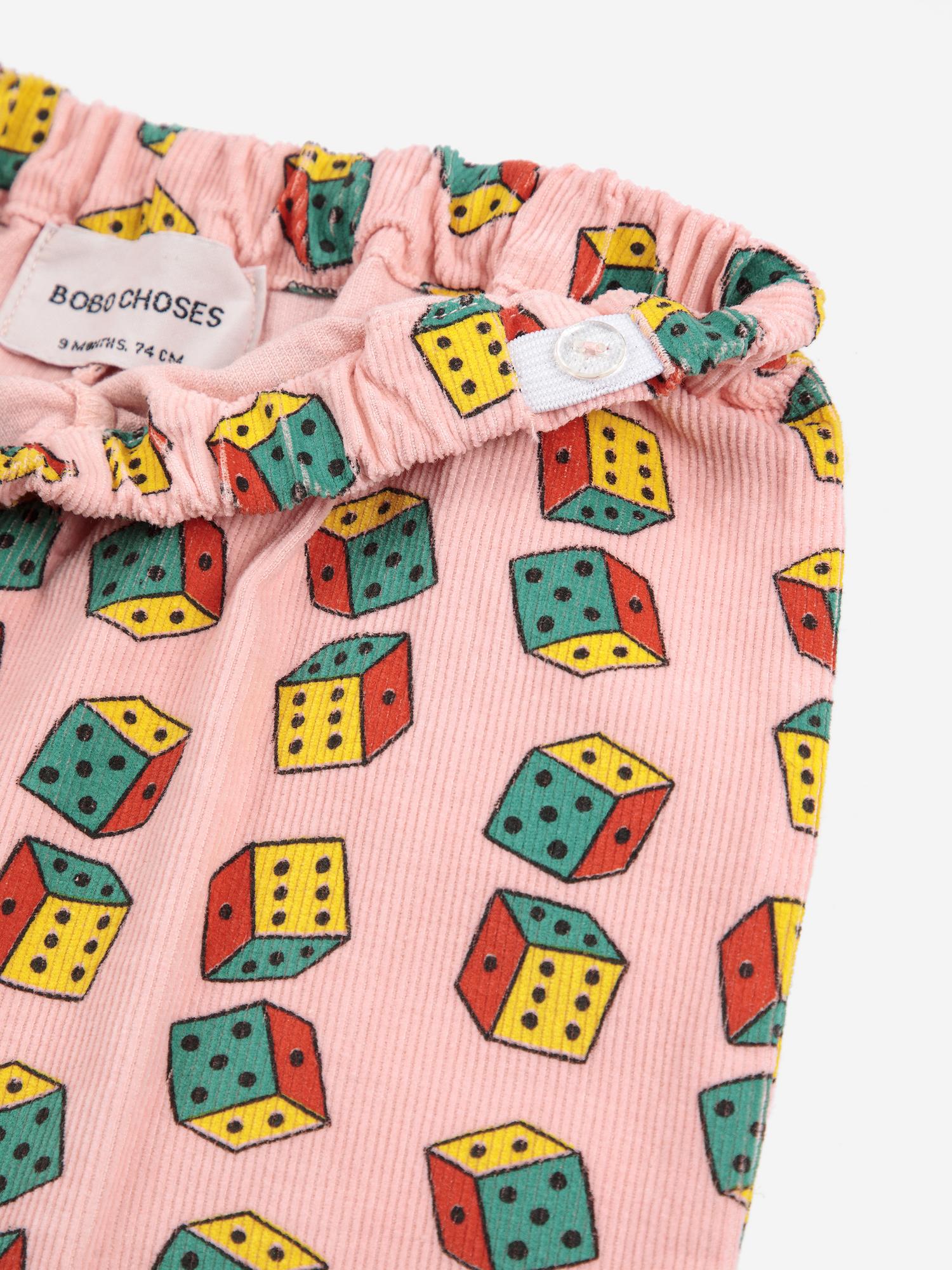 Spodnie niemowlęce Dices all over micro corduroy