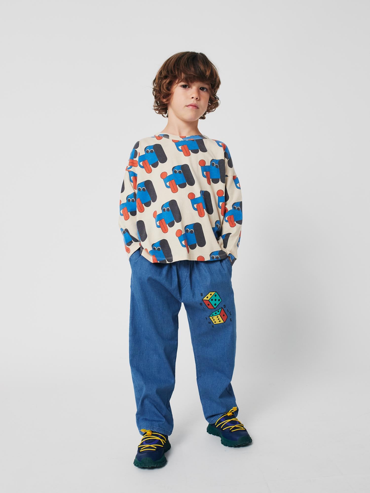 Spodnie Roll the dice light denim pants