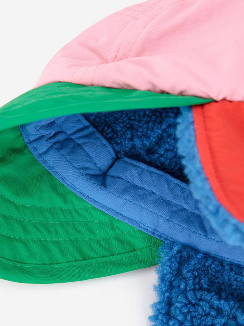 Czapka Color block różowa