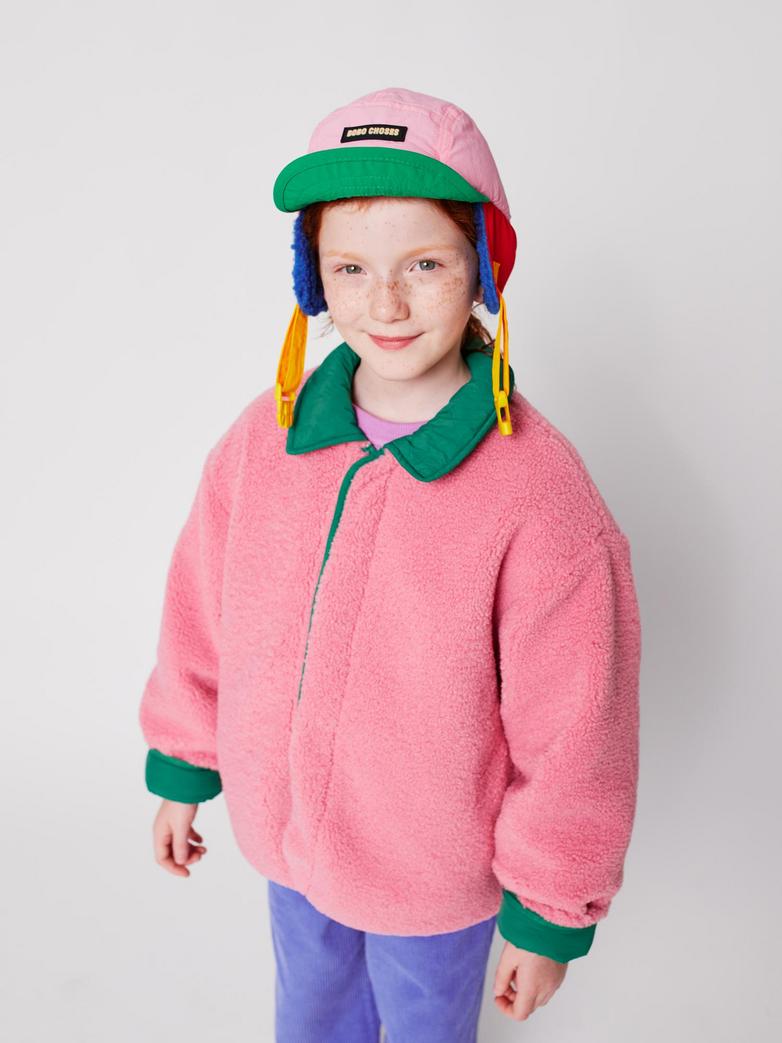 Czapka Color block różowa