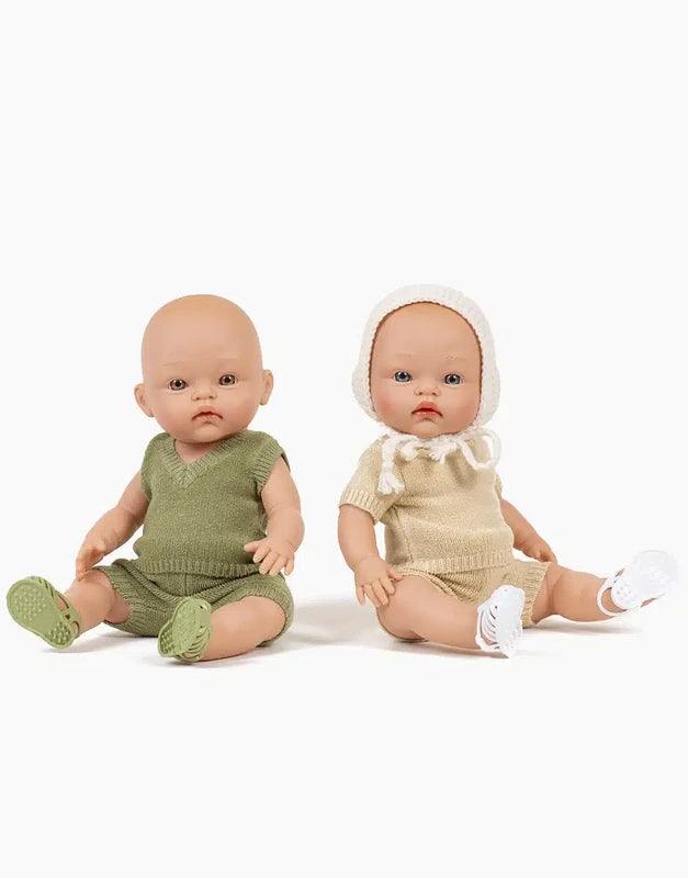 Sweter dla lalek Paula Short Sleeve Cream Knit Sweater - L’enfant