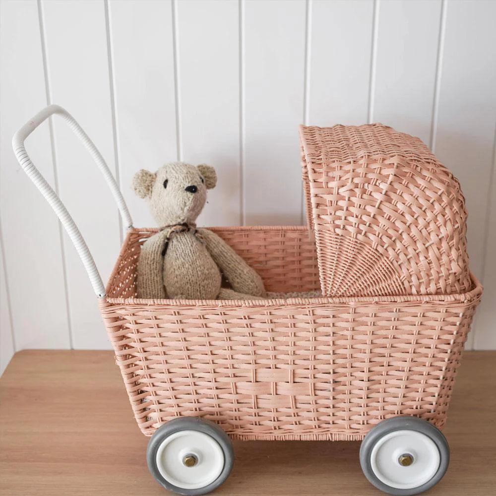 Rattanowy wózek strolley - Rose - L’enfant