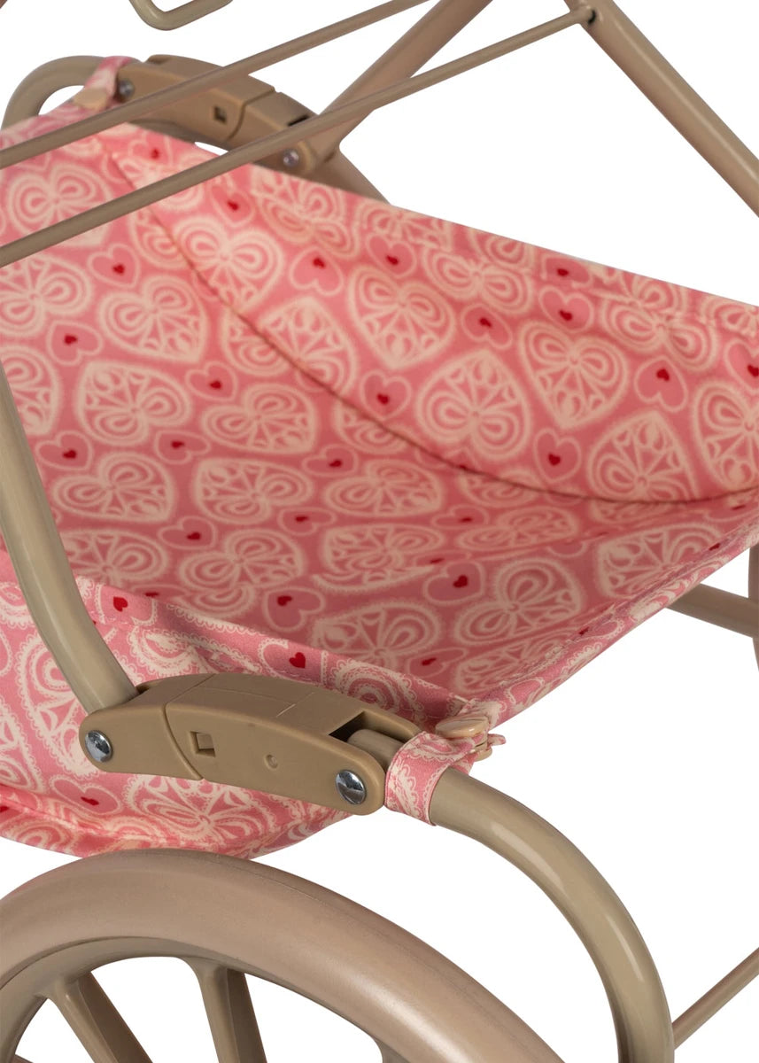 Wózek dla lalek z gondolą - Lacy Pink