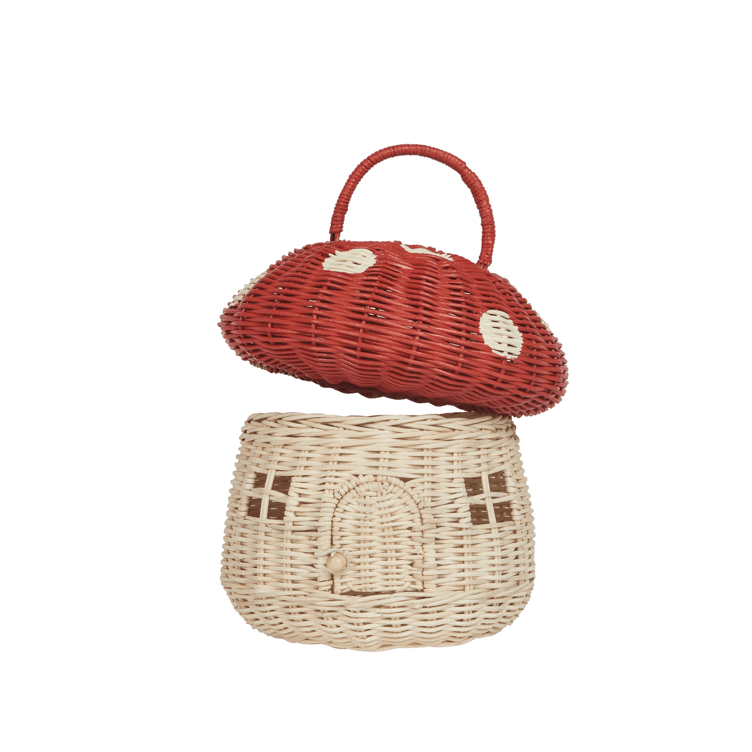 Rattanowy domek grzybek - Red - L’enfant