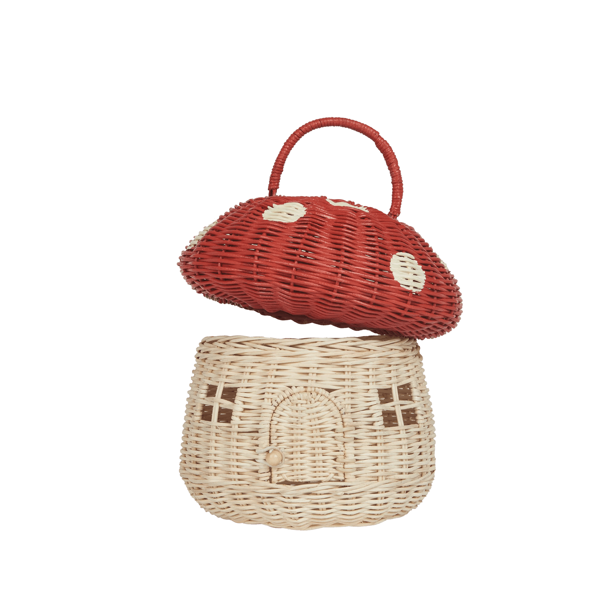 Rattanowy domek grzybek - Red - L’enfant