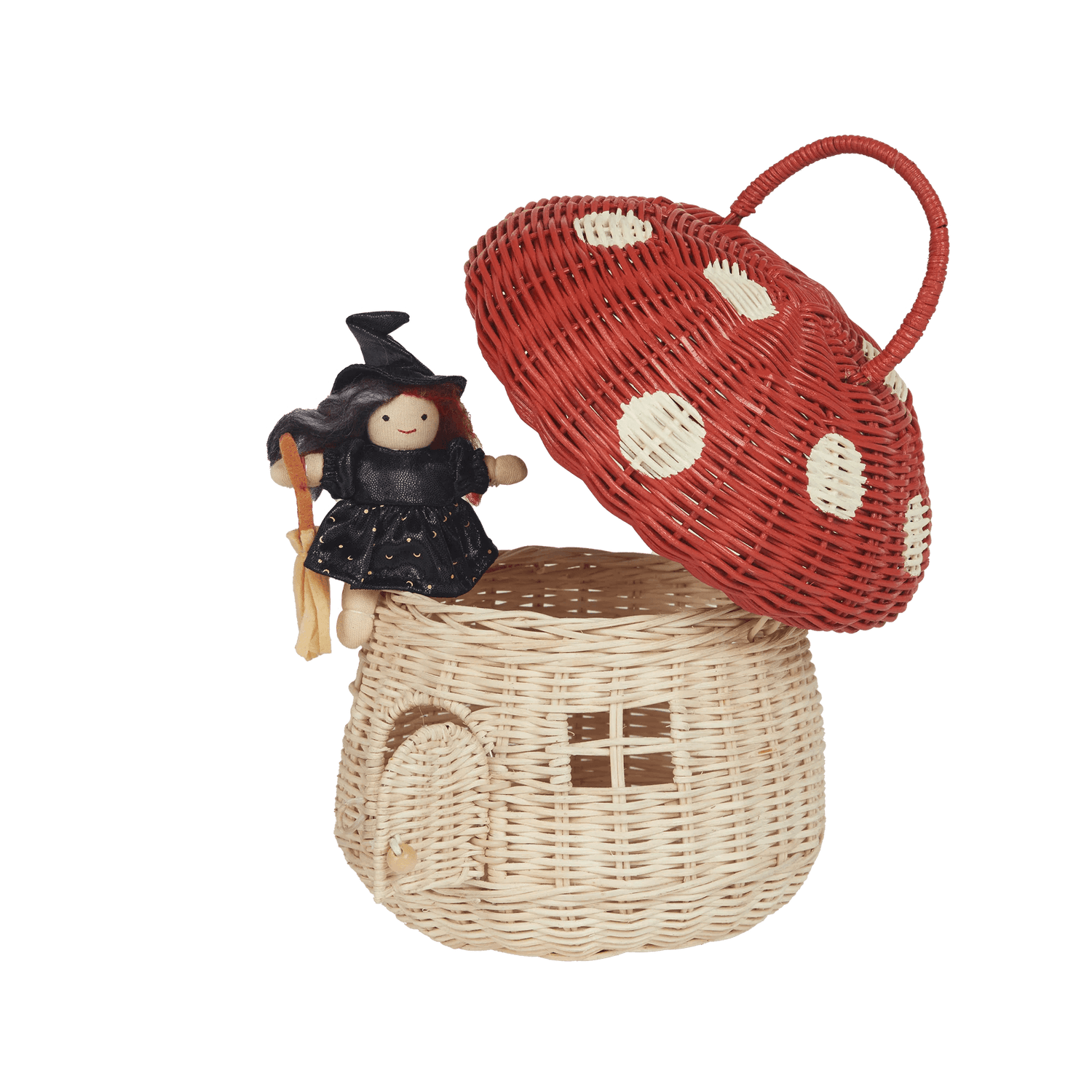 Rattanowy domek grzybek - Red - L’enfant