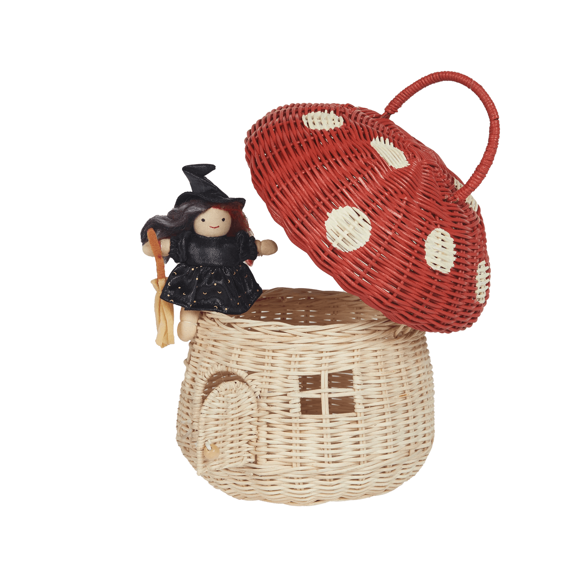 Rattanowy domek grzybek - Red - L’enfant