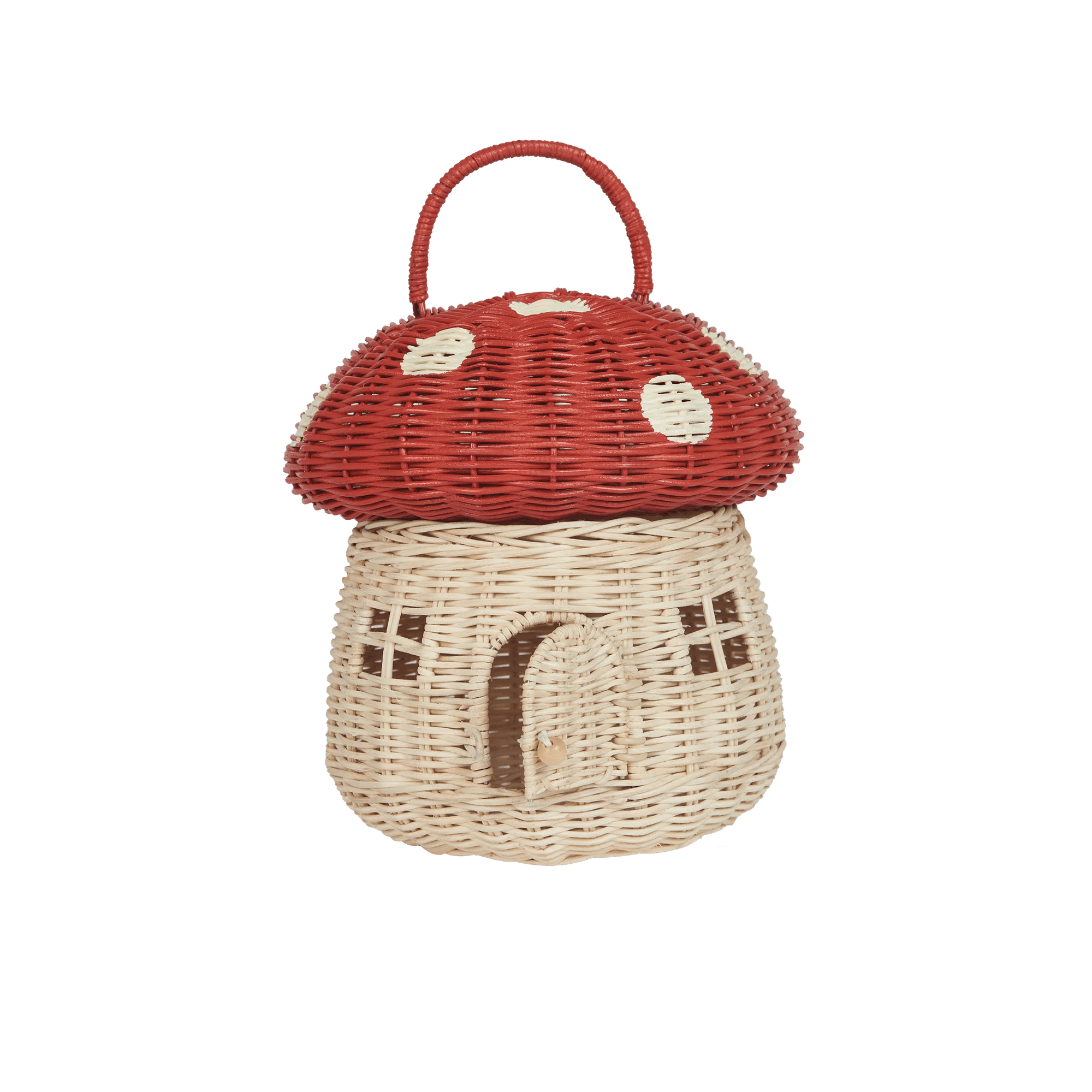 Rattanowy domek grzybek - Red - L’enfant