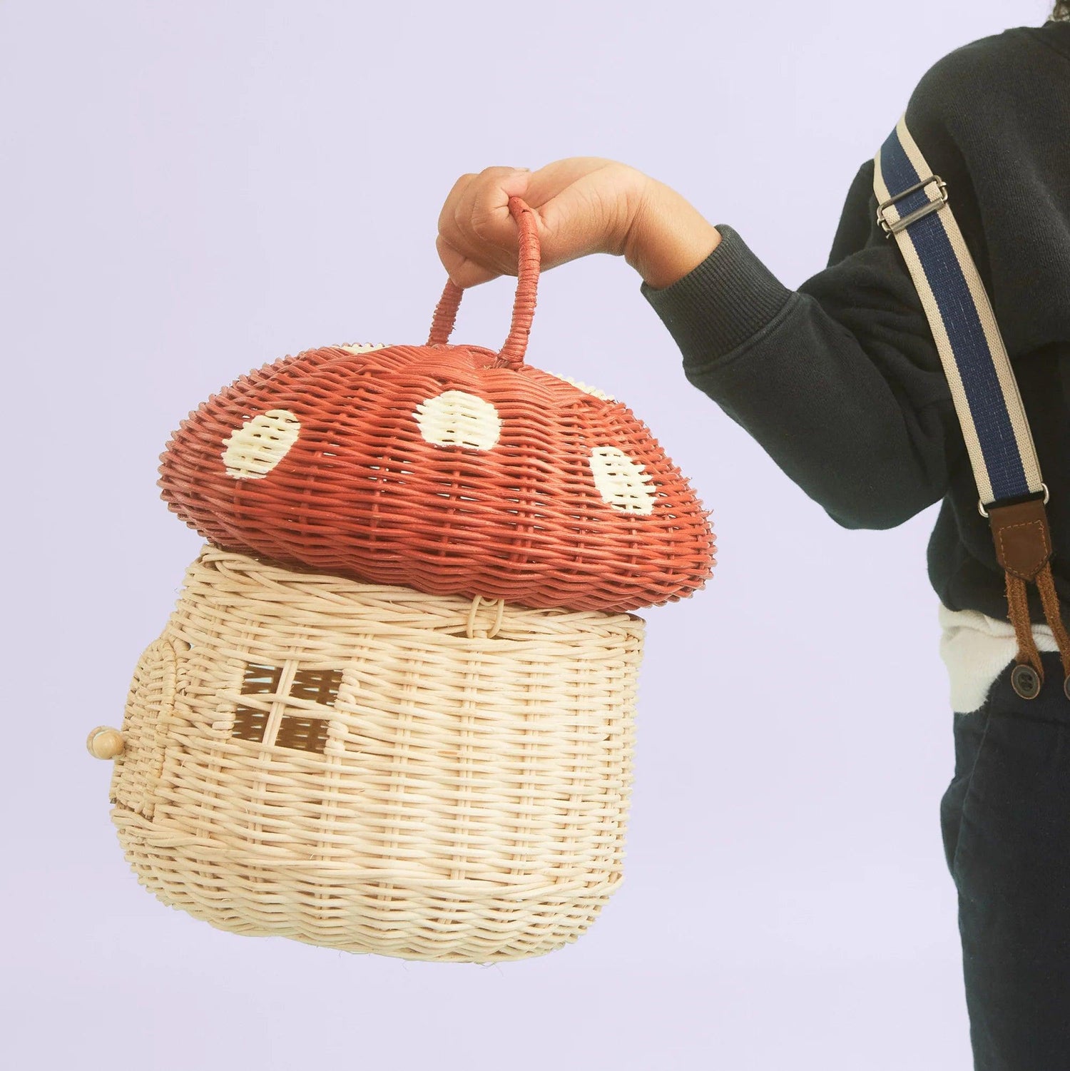 Rattanowy domek grzybek - Red - L’enfant