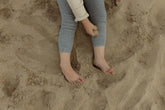 Legginsy z bawełny organicznej z szelkami - Marshmallow Sky - L’enfant
